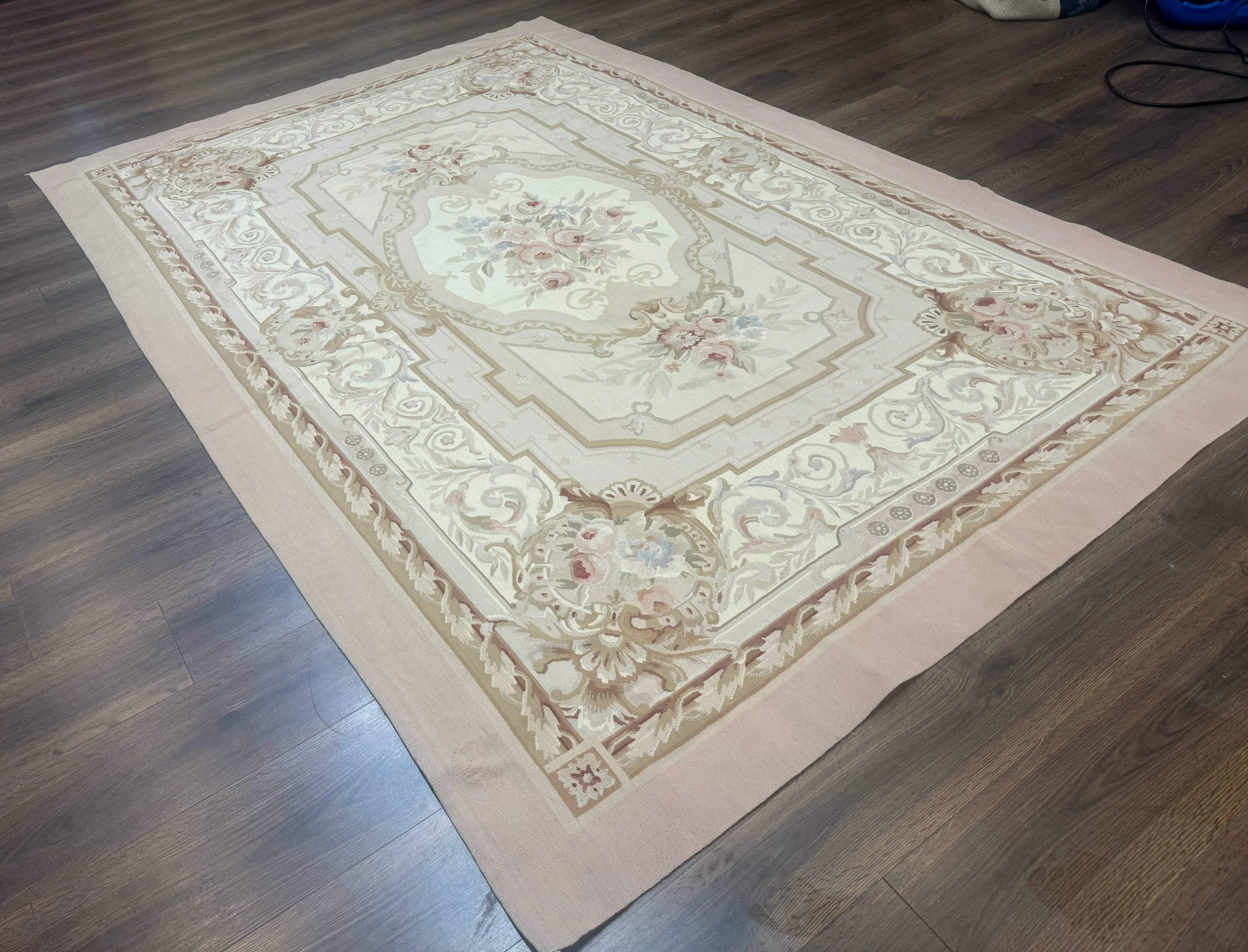 Aubusson Rug 6x9, Elegant, Flatweave, French European Design - Image 12
