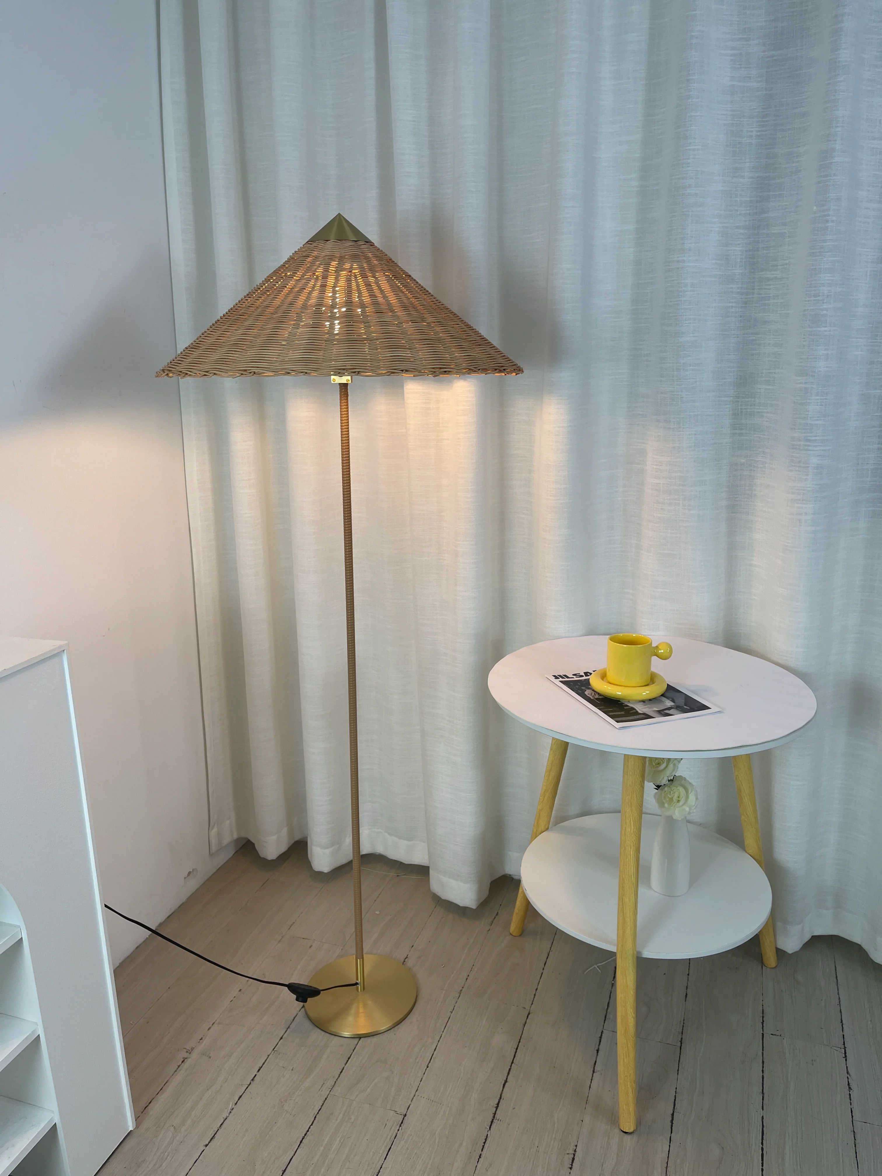 Bamboo Hat Floor Lamp - Image 11