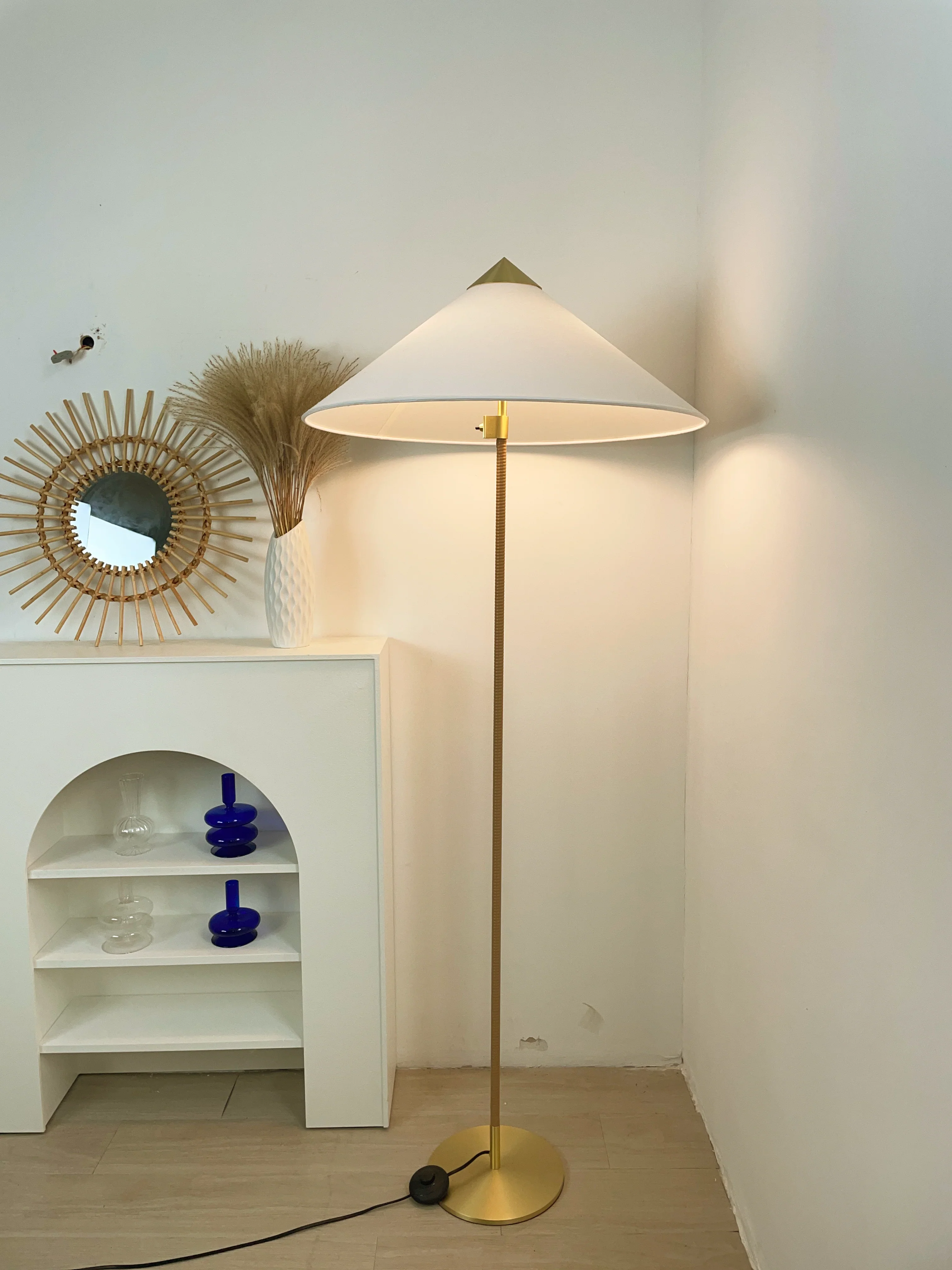 Bamboo Hat Floor Lamp - Image 14