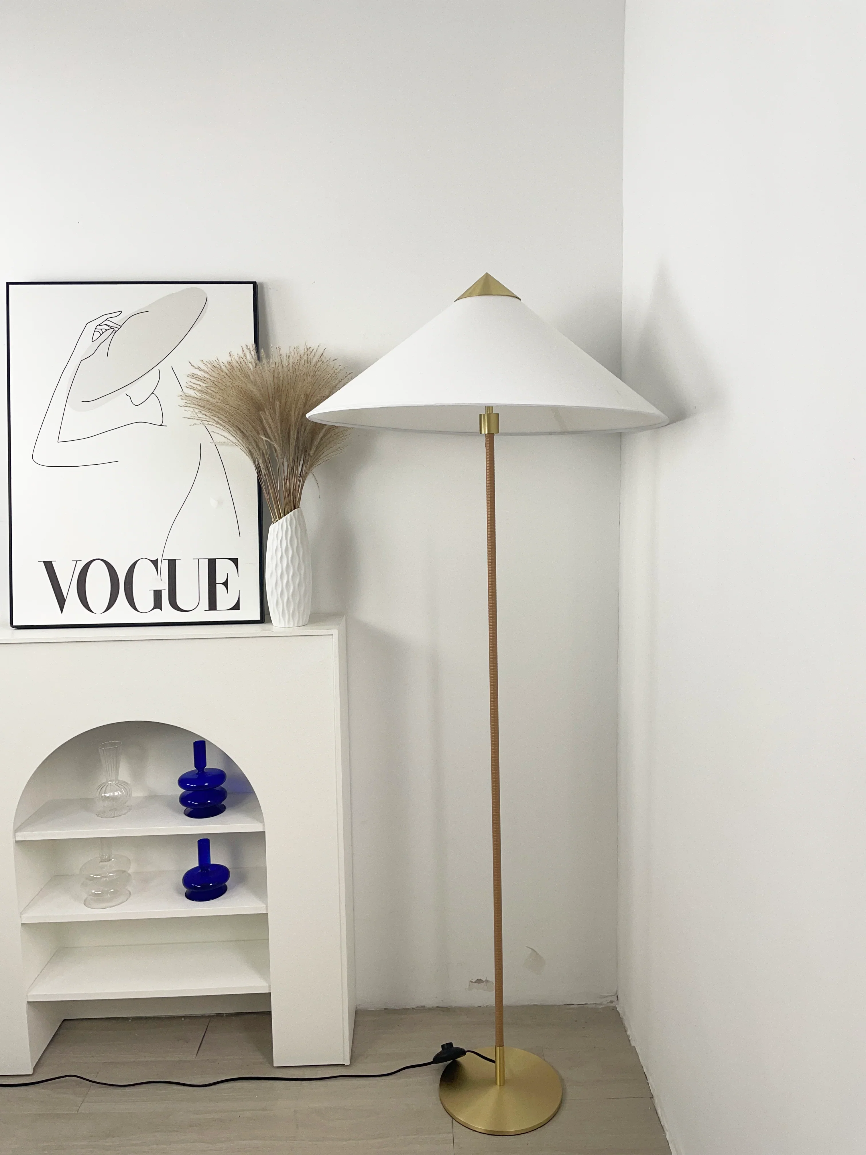 Bamboo Hat Floor Lamp - Image 4
