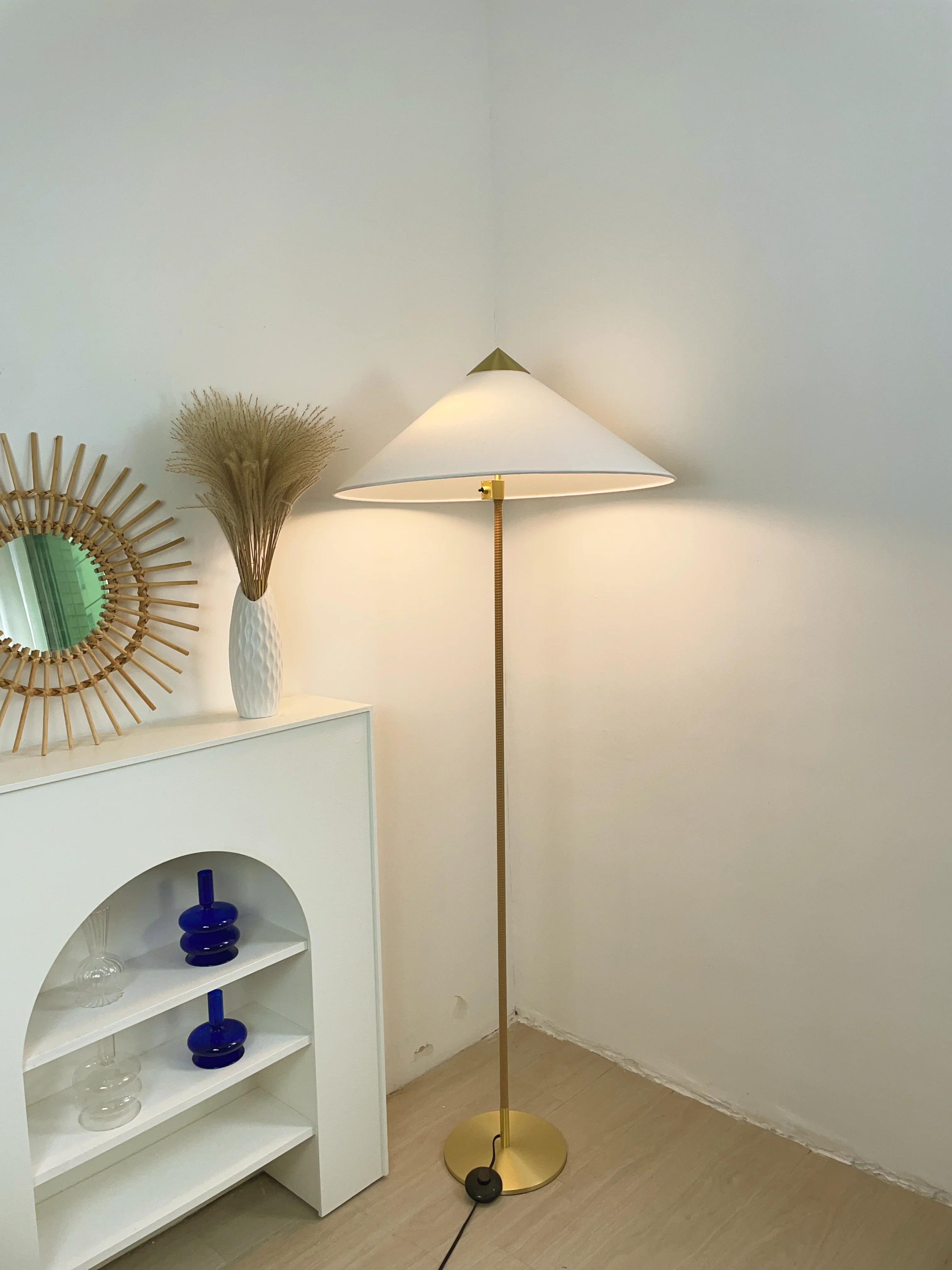 Bamboo Hat Floor Lamp - Image 8