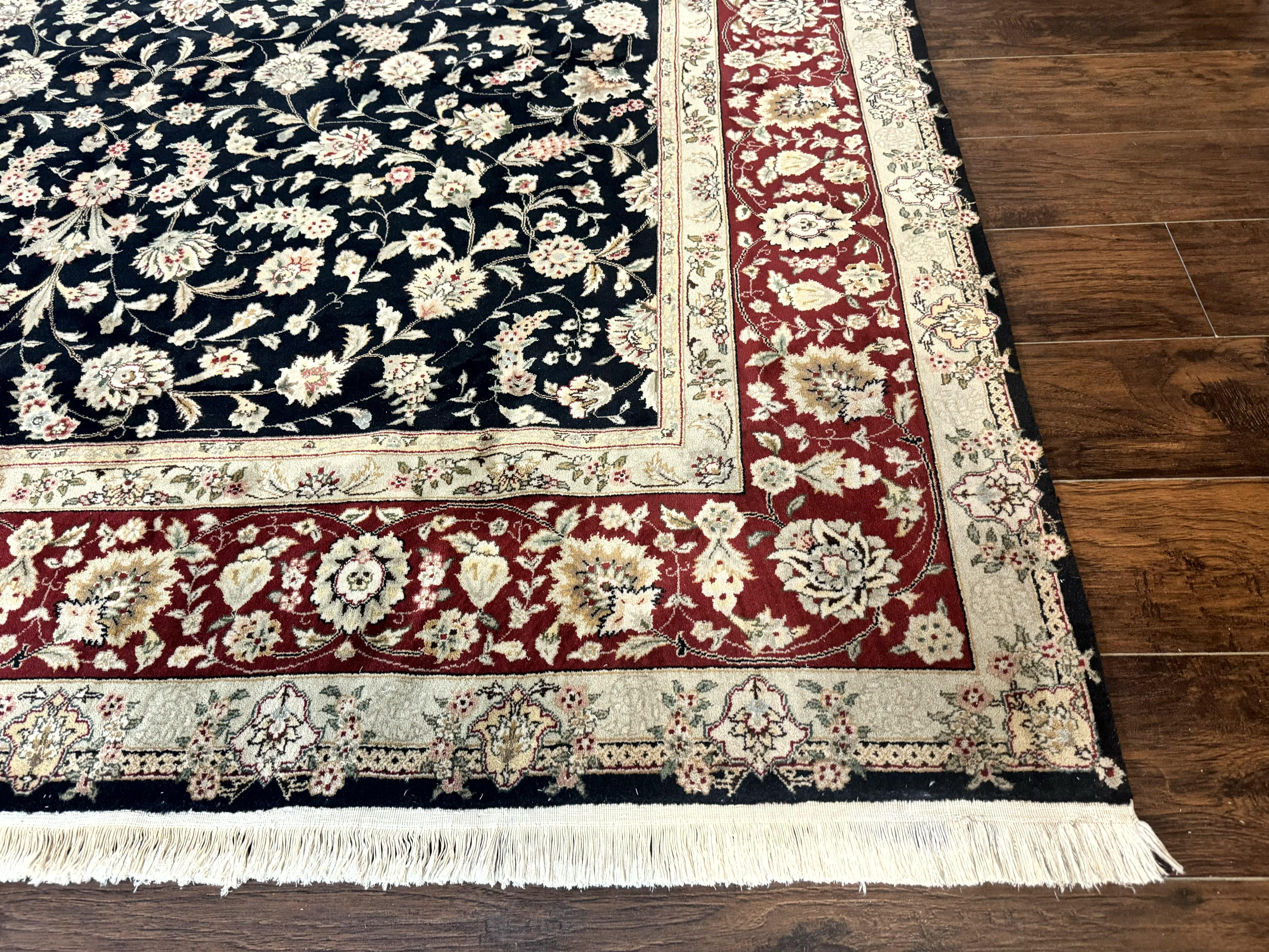 Black Pak Persian Rug 8x10, Floral Allover - Image 8