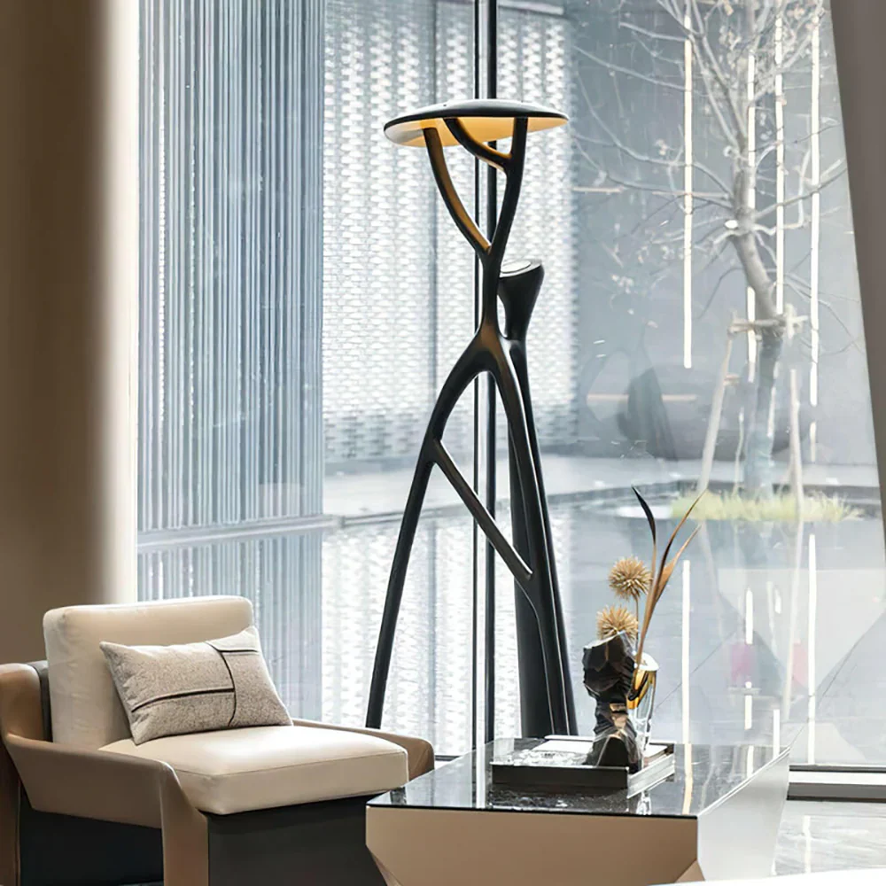 Blonski Black Statue Floor Lamp - Image 8