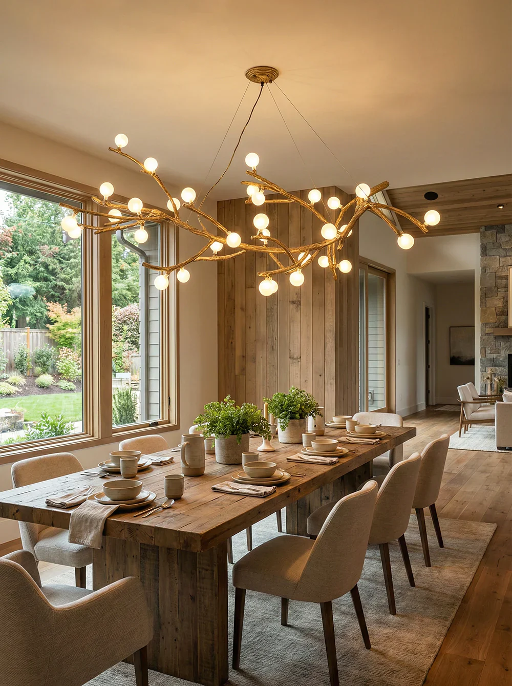Boho Tree Branch Chandelier - Image 2