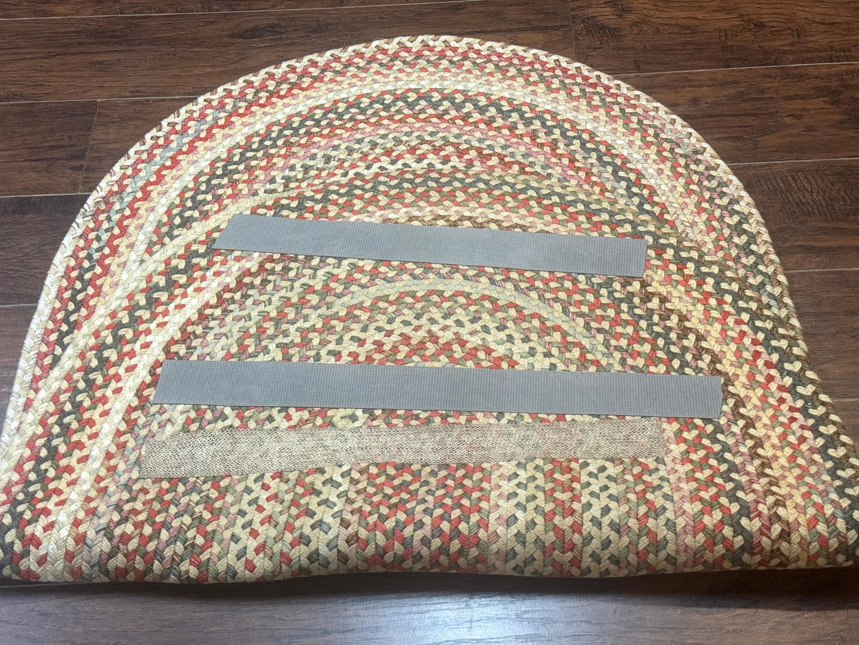 Braided American Oval Rug 3x5, Multicolor, Hand Braided - Image 9