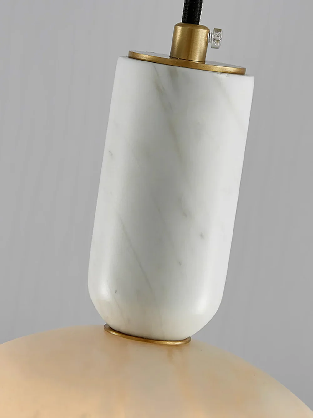 Brass Blair Alabaster Pendant Light - Image 19