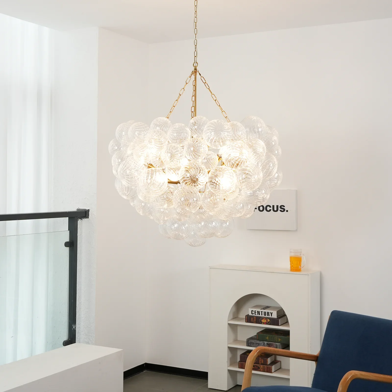 Bubbles Glass Ball Chandelier - Image 13