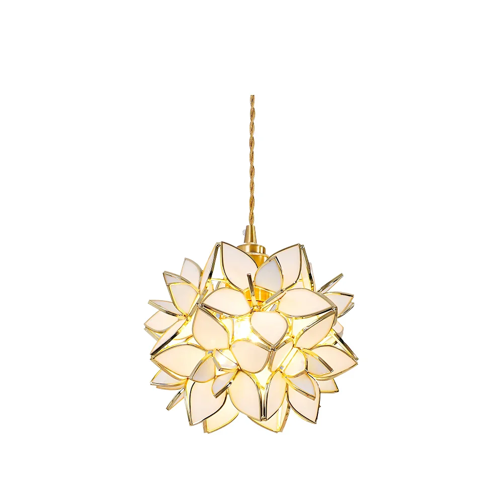 Floral Glass Pendant Lamp