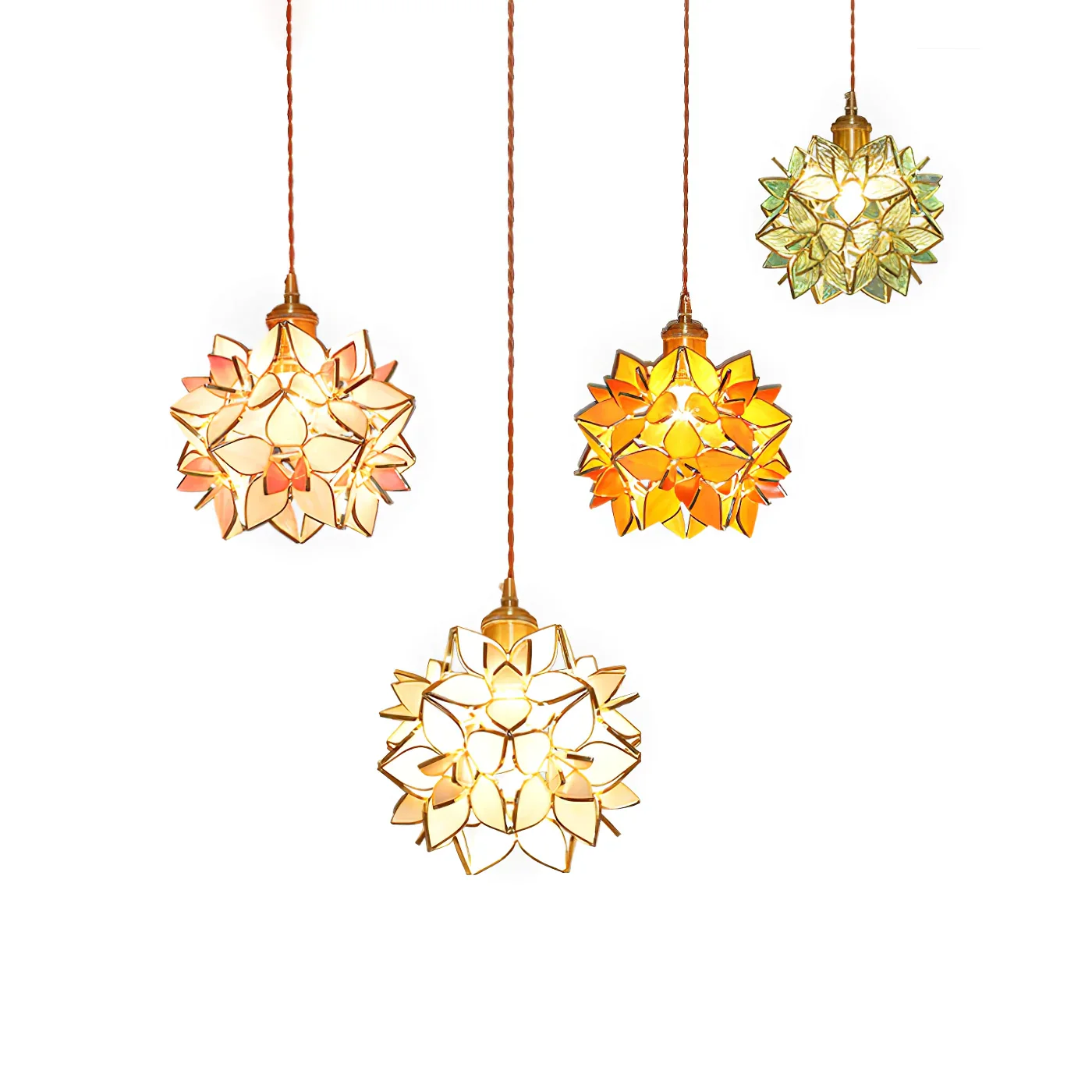 Floral Glass Pendant Lamp - Image 32