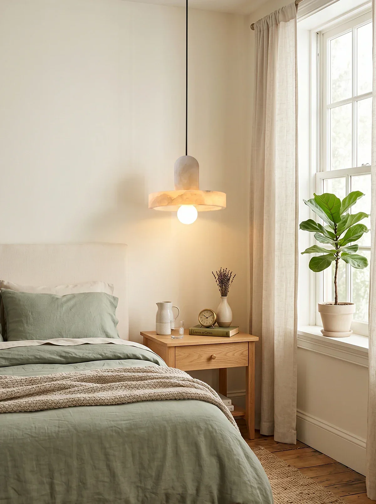 Carrara Alabaster Pendant Lamp - Image 2