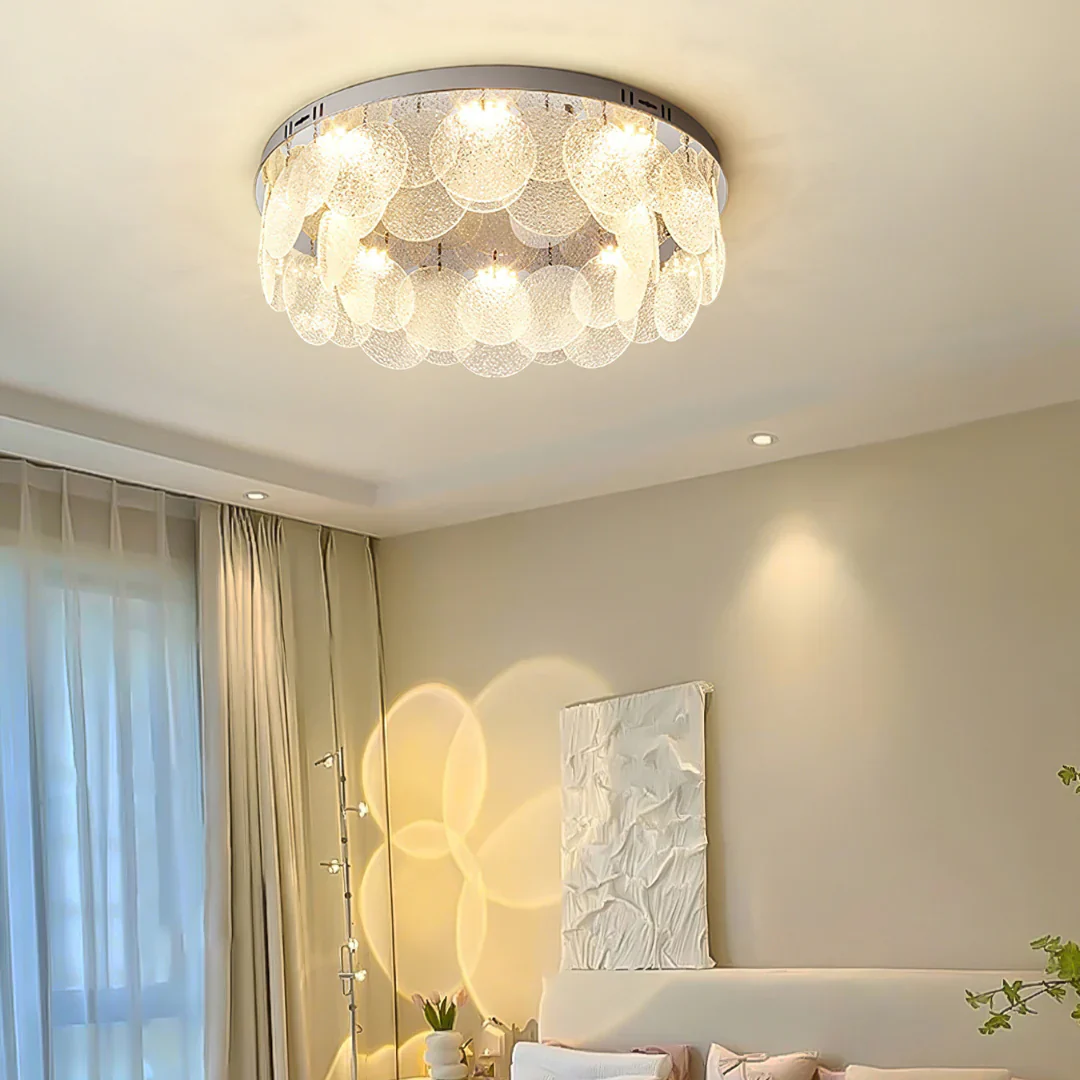 Casper Disc Glass Ceiling Lamp - Image 4