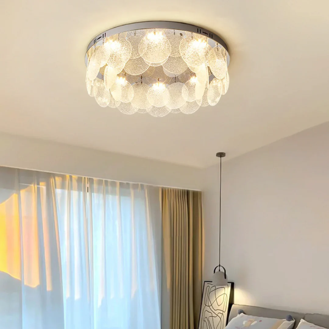 Casper Disc Glass Ceiling Lamp - Image 8
