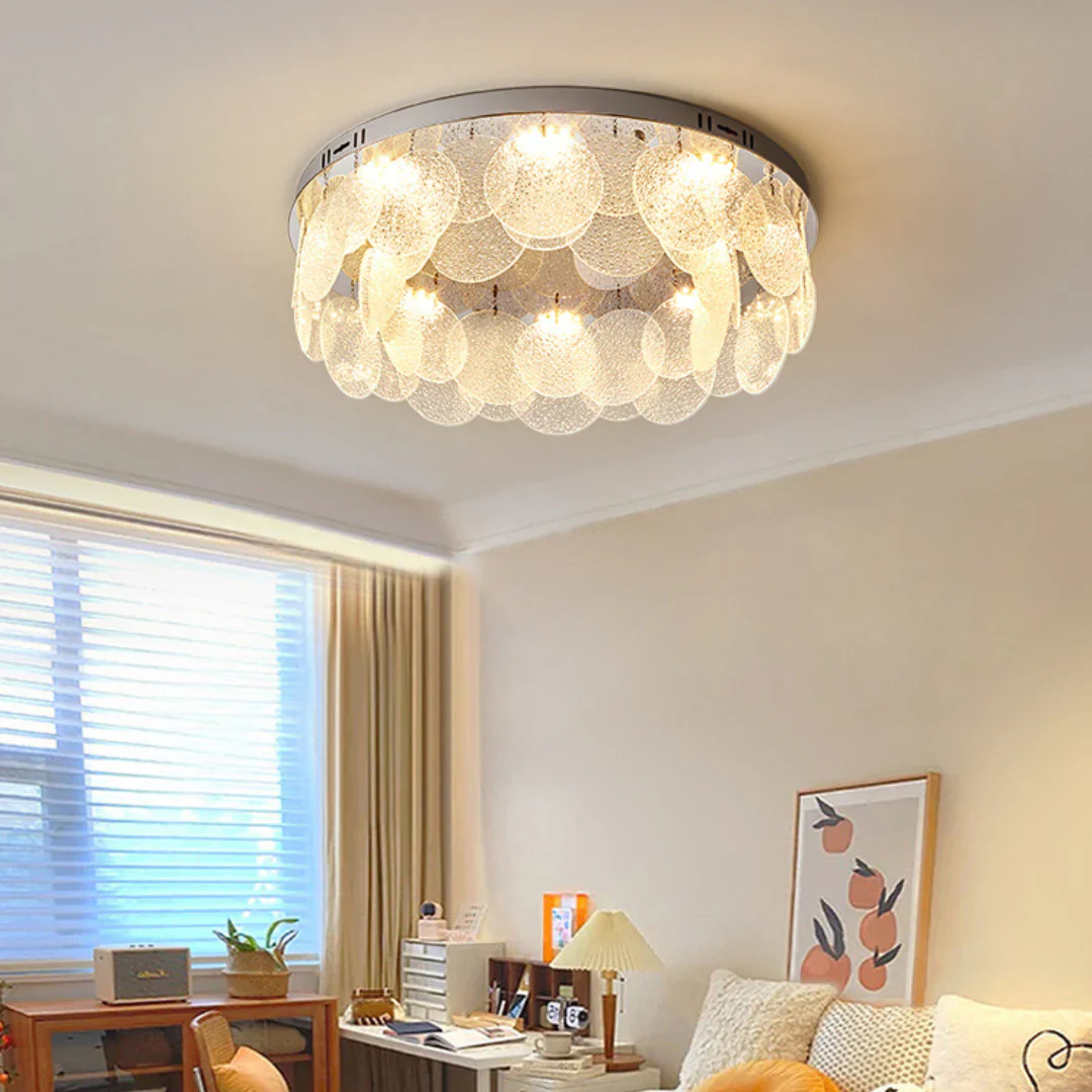 Casper Disc Glass Ceiling Lamp - Image 9