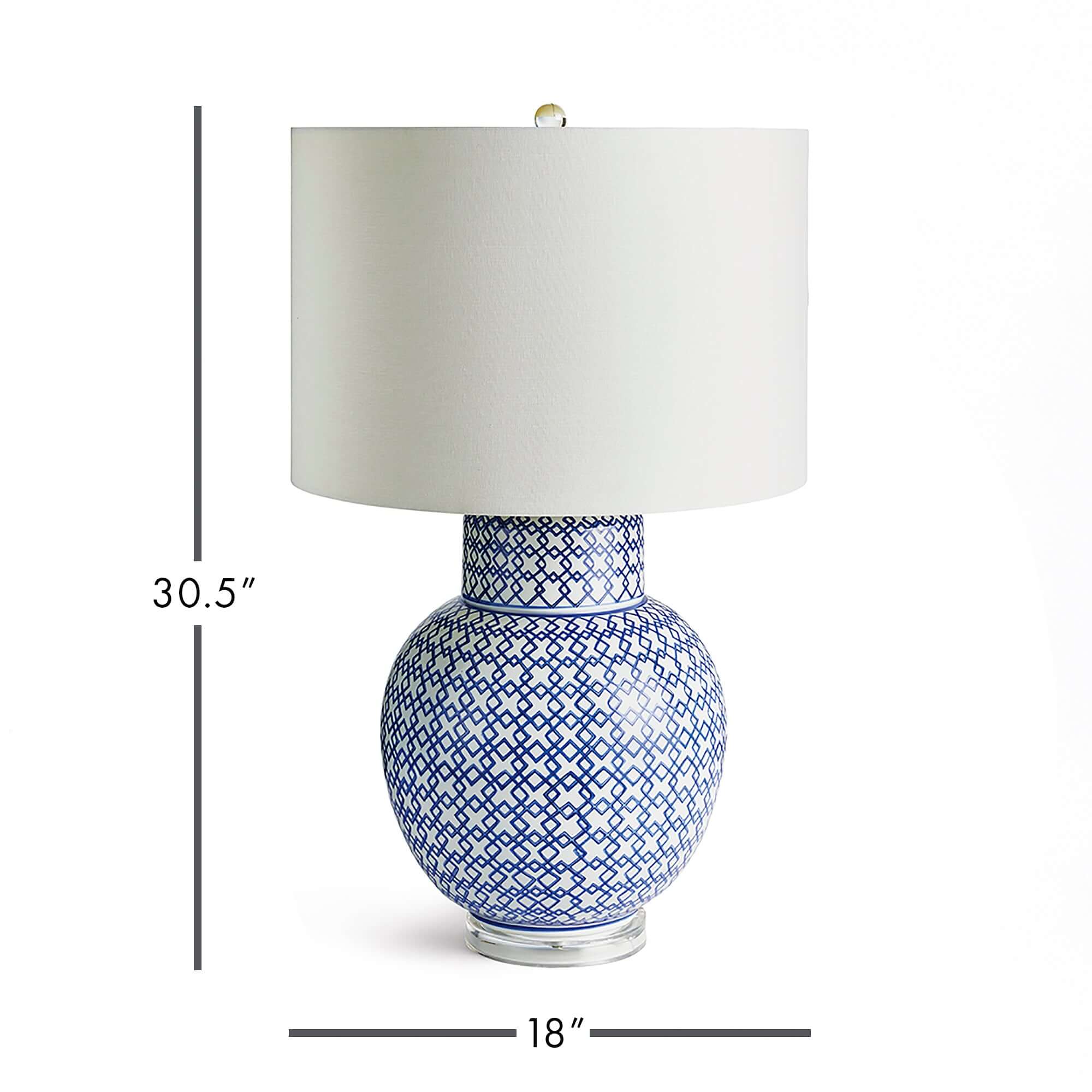Chinoiserie Blue and White Ginger Jar Lamp - Image 5