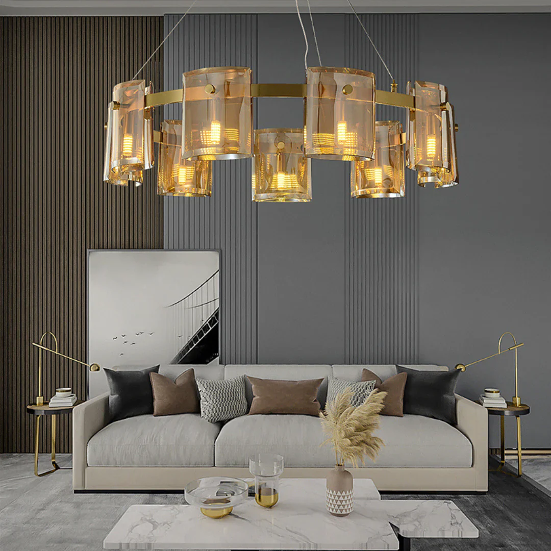 Circular Corlota Glass Chandelier - Image 6