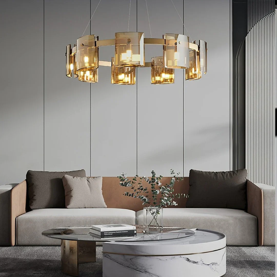 Circular Corlota Glass Chandelier - Image 8