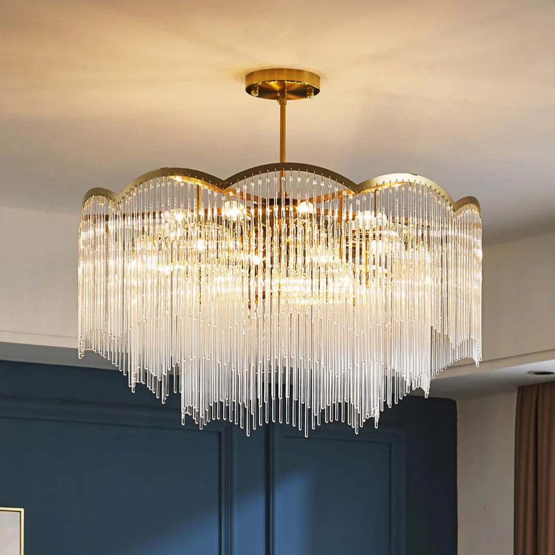 Classic Maria Glass Rod Chandelier - Image 3