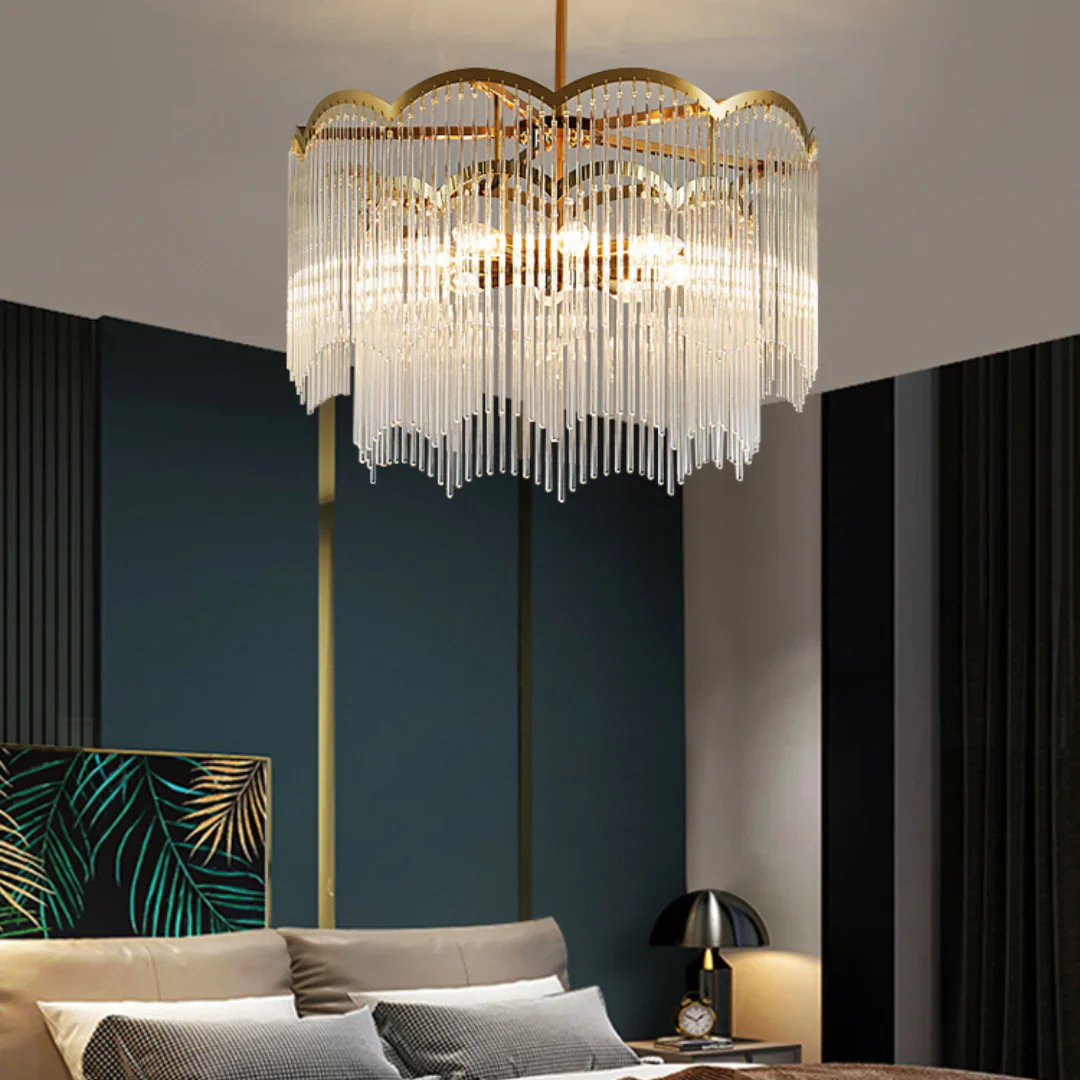 Classic Maria Glass Rod Chandelier - Image 8