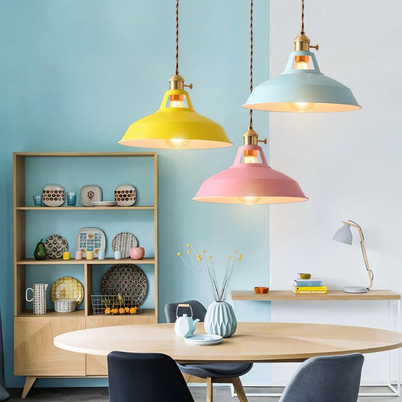 Color Block Shade Pendant Light - Image 8