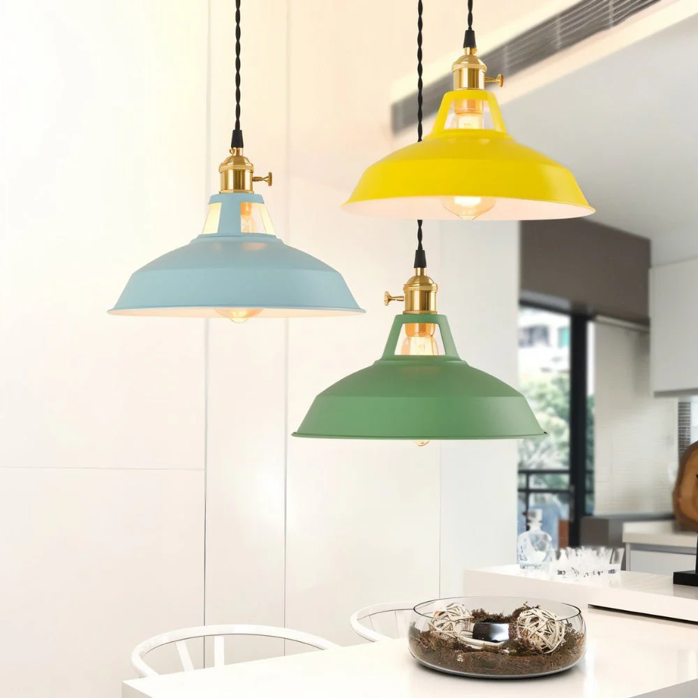 Color Block Shade Pendant Light - Image 9