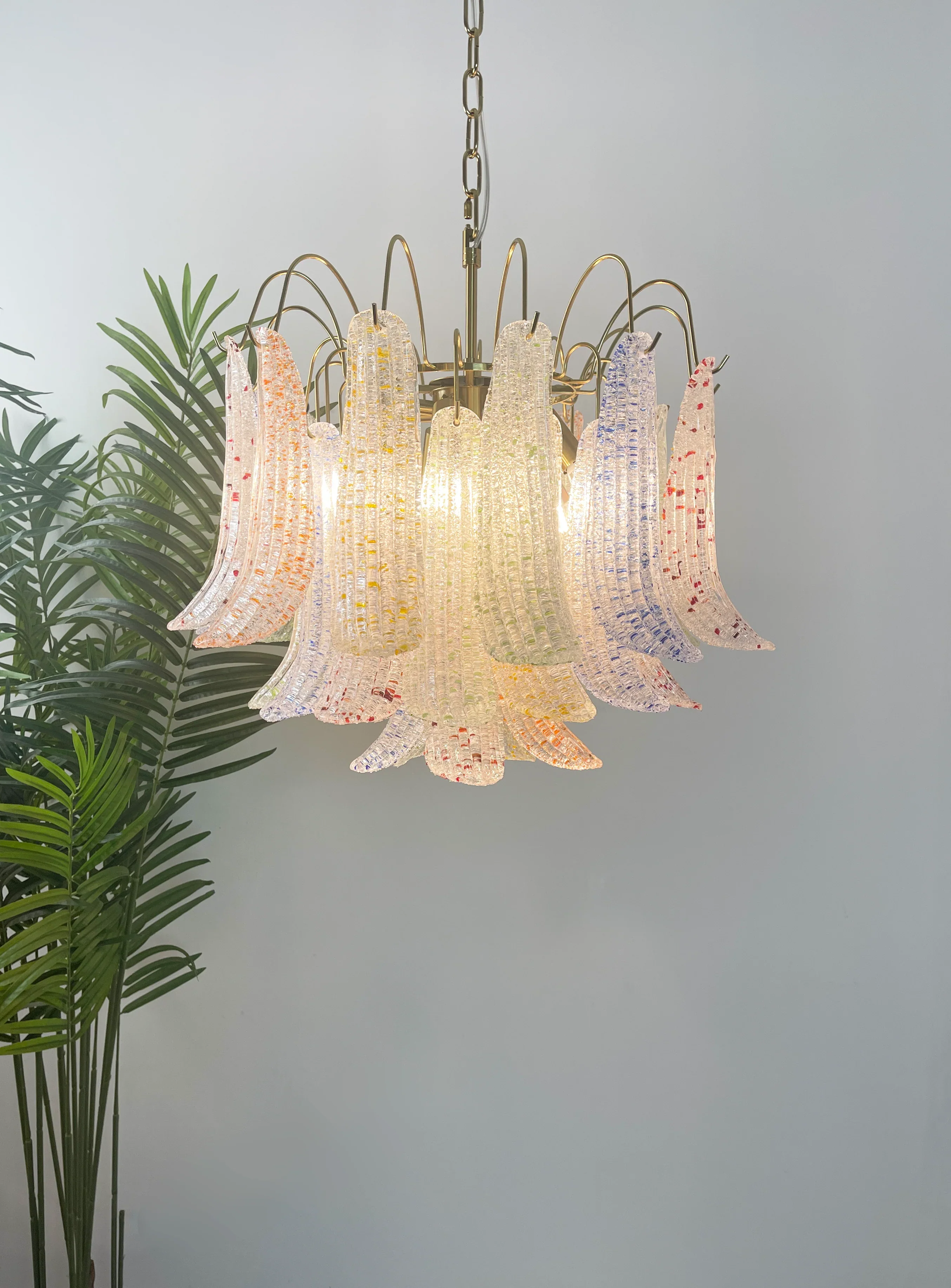 Colorful Murano Glass Chandelier - Image 3