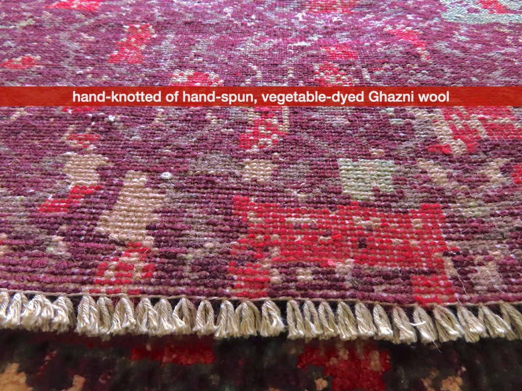 Contemporary Gabbeh (8'01"x10'00") dk.red/red - Image 10