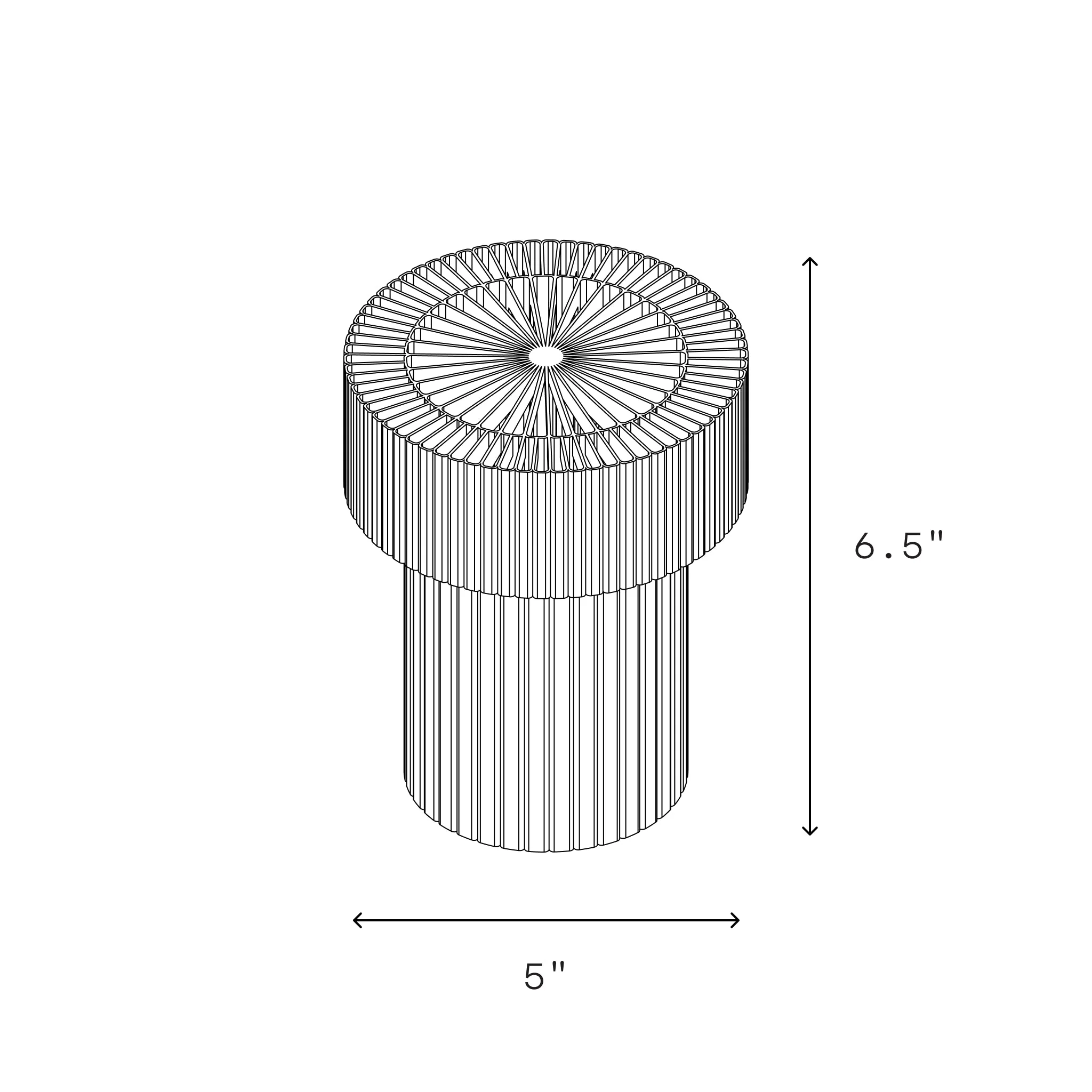 Cordless Mini Drum Lamp - Image 5
