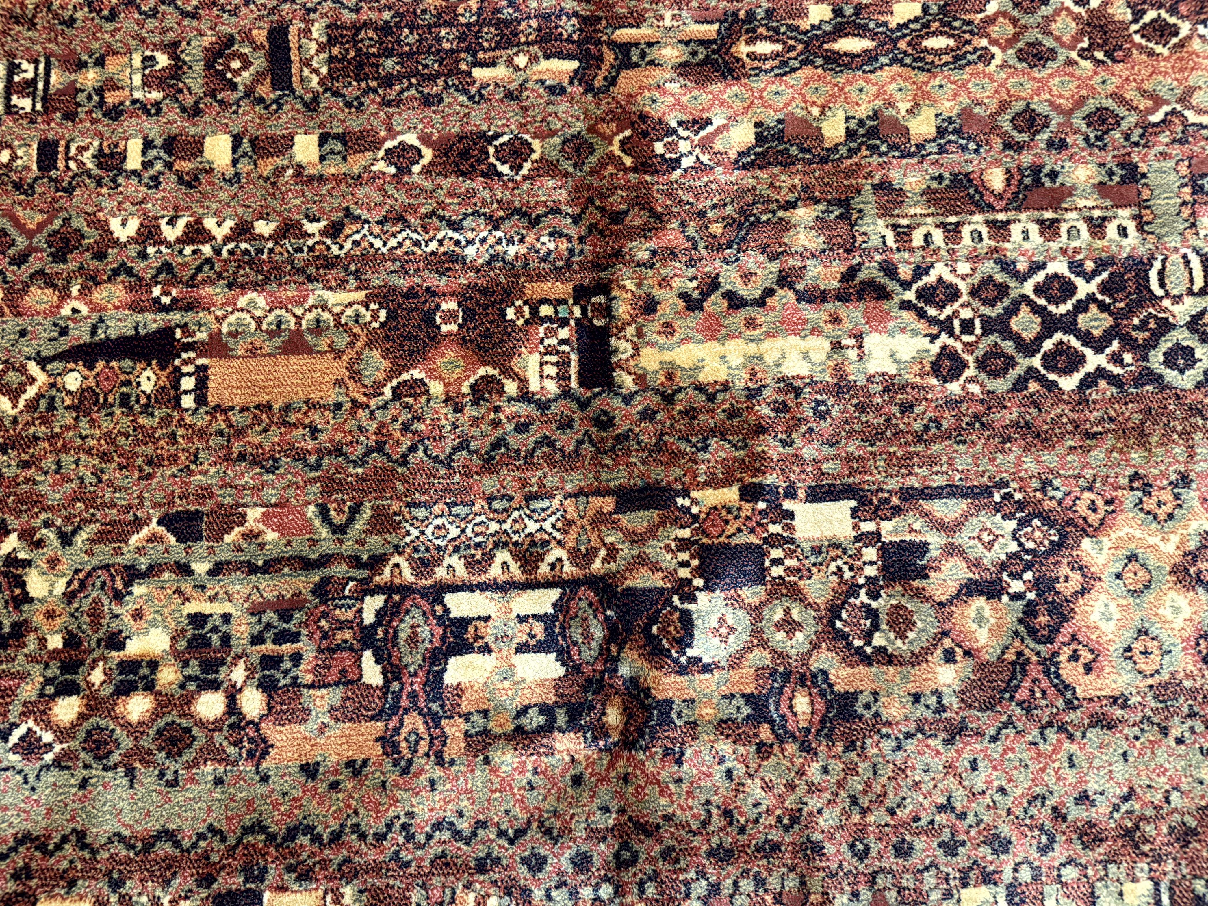 Couristan Rug 8x11 Brown Contemporary Wool Belgium Power Loomed Carpet - Image 5