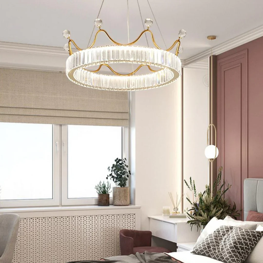 Crown Crystal Round Crystal Chandelier - Image 13