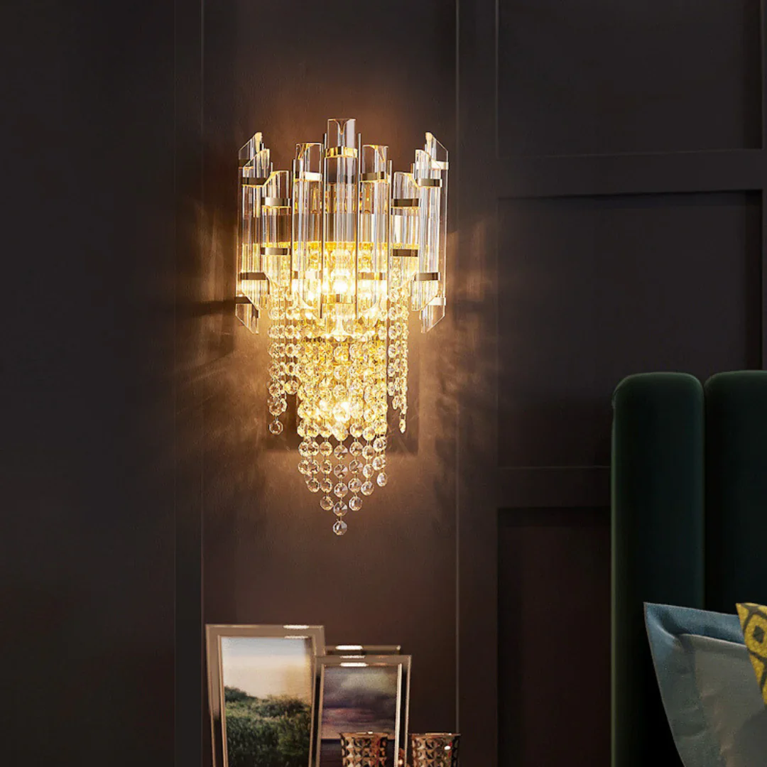 Crystal Tiered Luxury Wall Lamp - Image 4