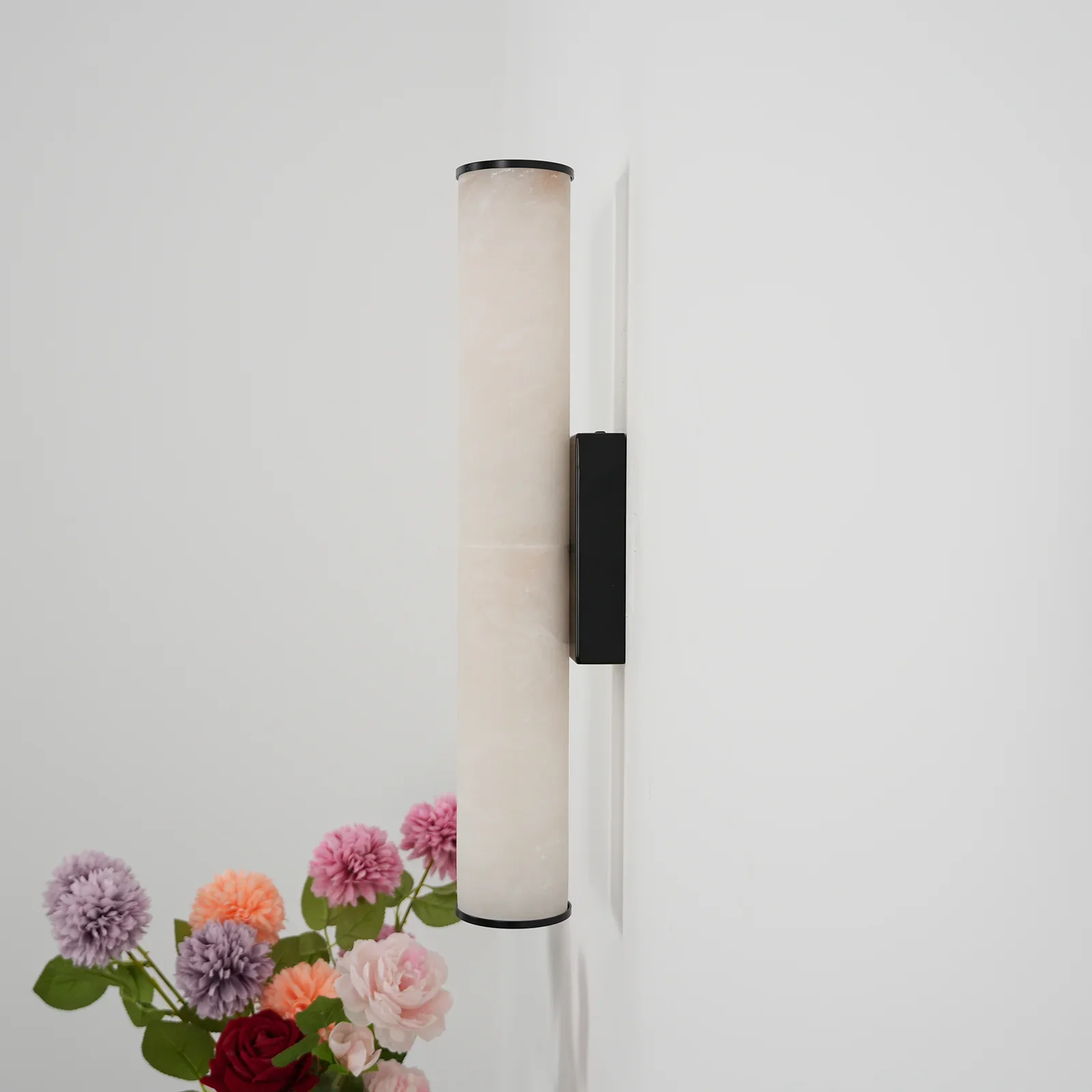 Cylindrical Callisto Alabaster Wall Lamp - Image 24