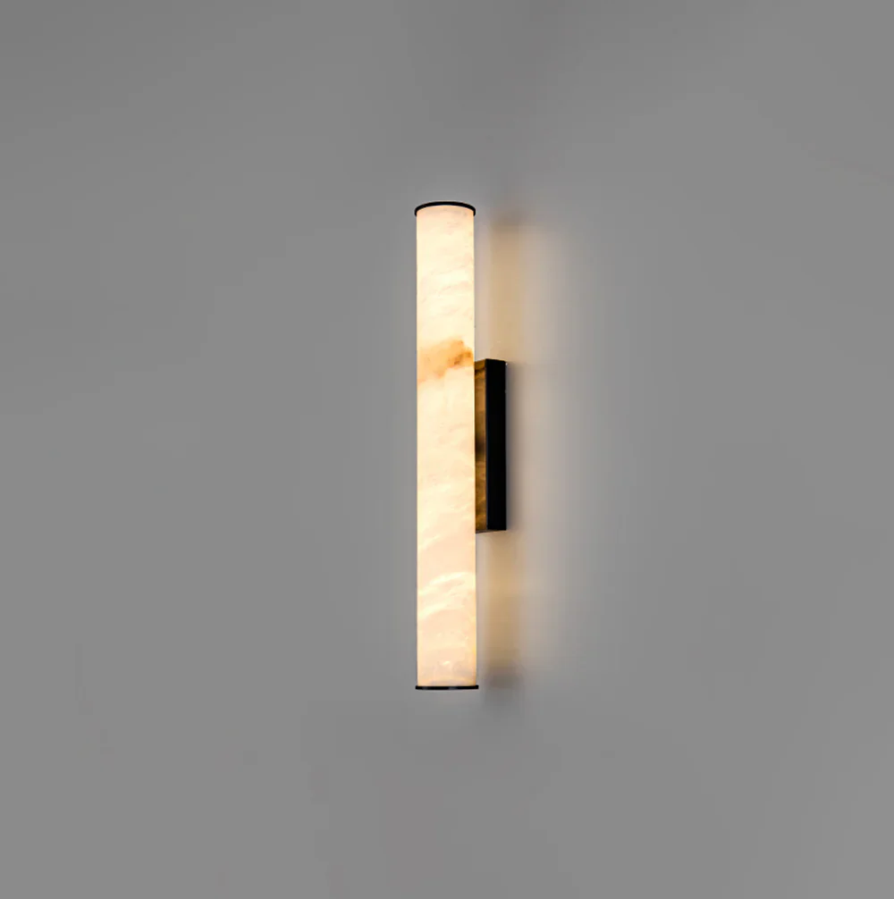 Cylindrical Callisto Alabaster Wall Lamp - Image 26