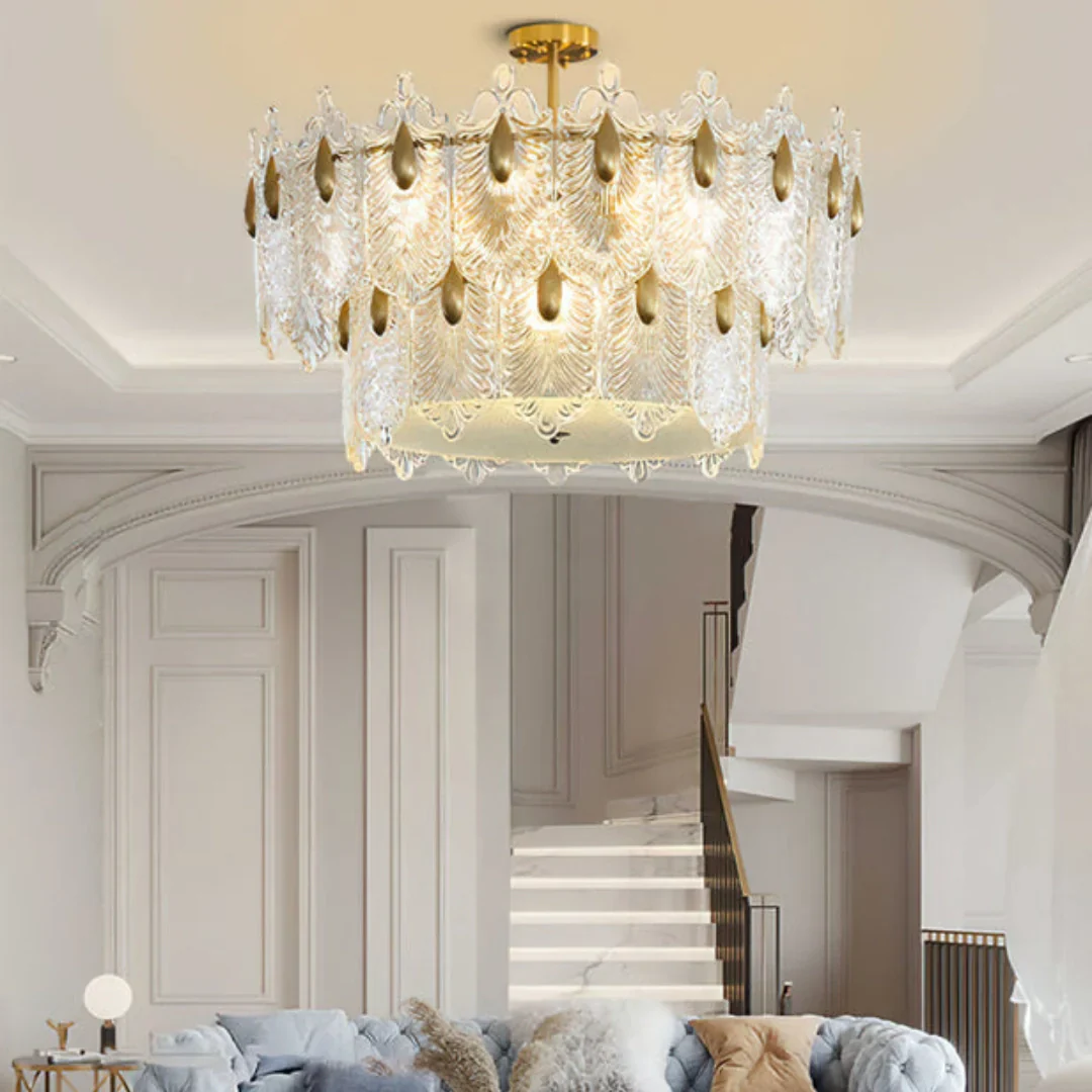 Decazes Texture Glass Chandelier - Image 4