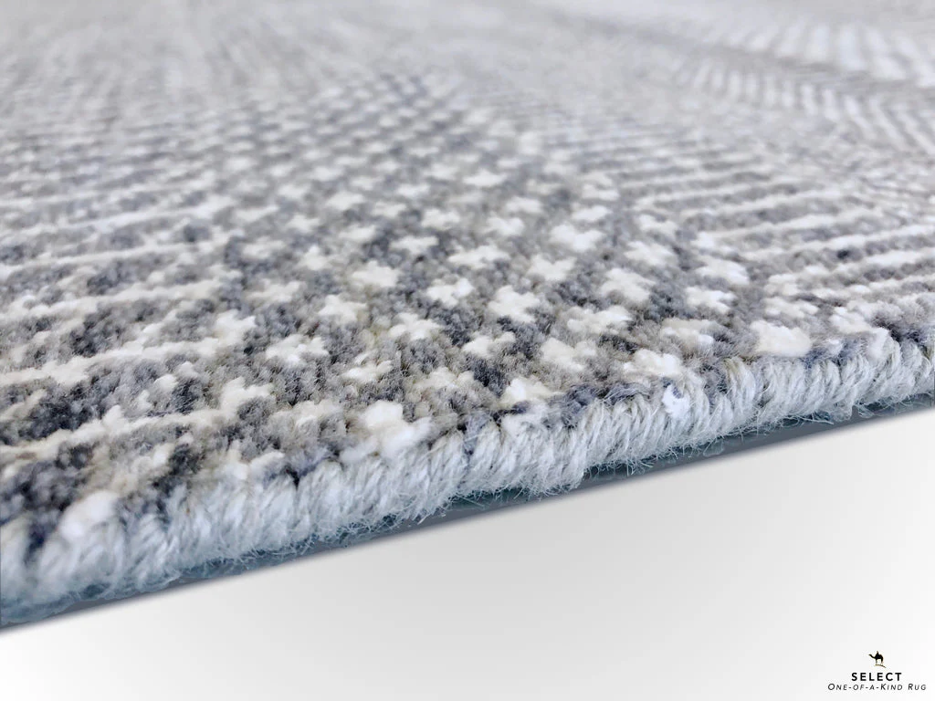 Durva - Grass Design (9'11"x14'00") gray/silver - Image 5
