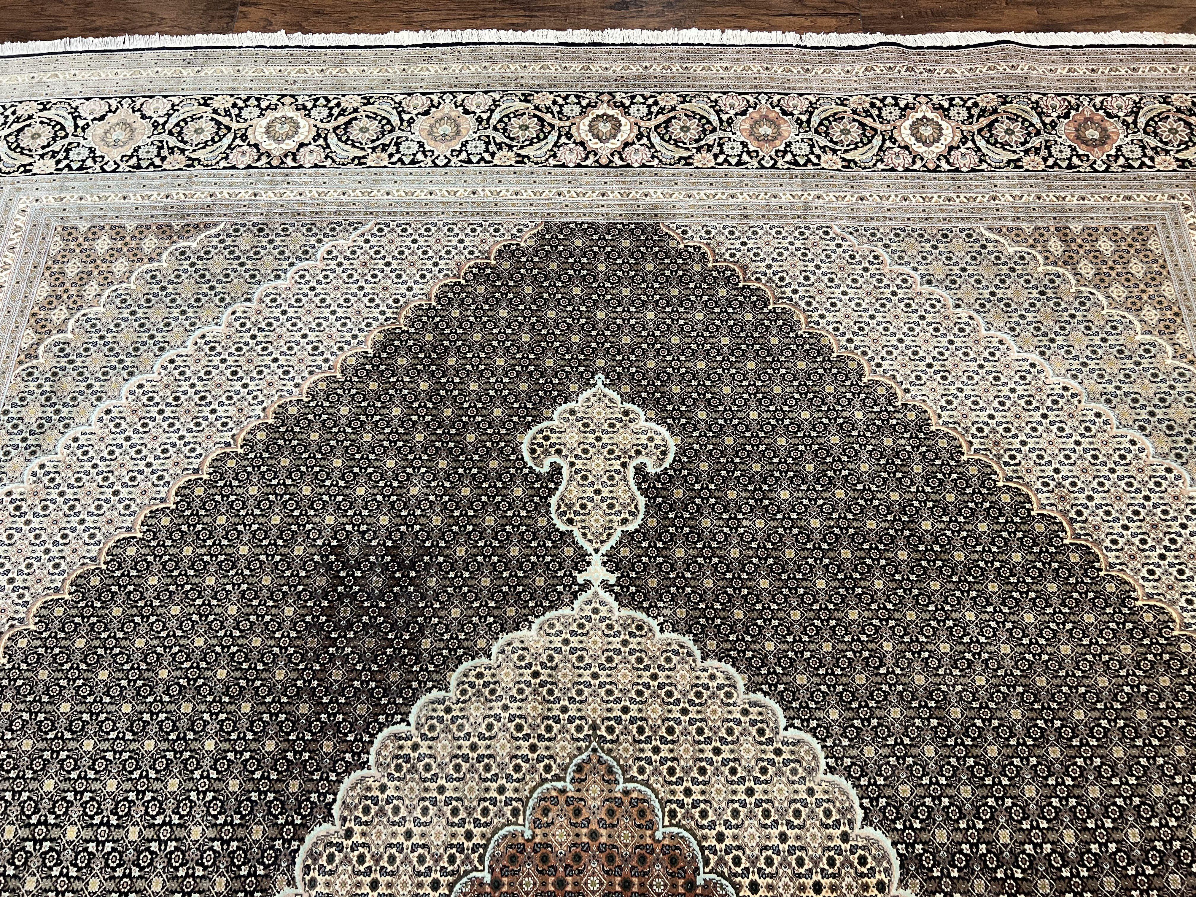 Exquisite Persian Tabriz Rug - 10x13, 400 KPSI, Herati Pattern - Image 3