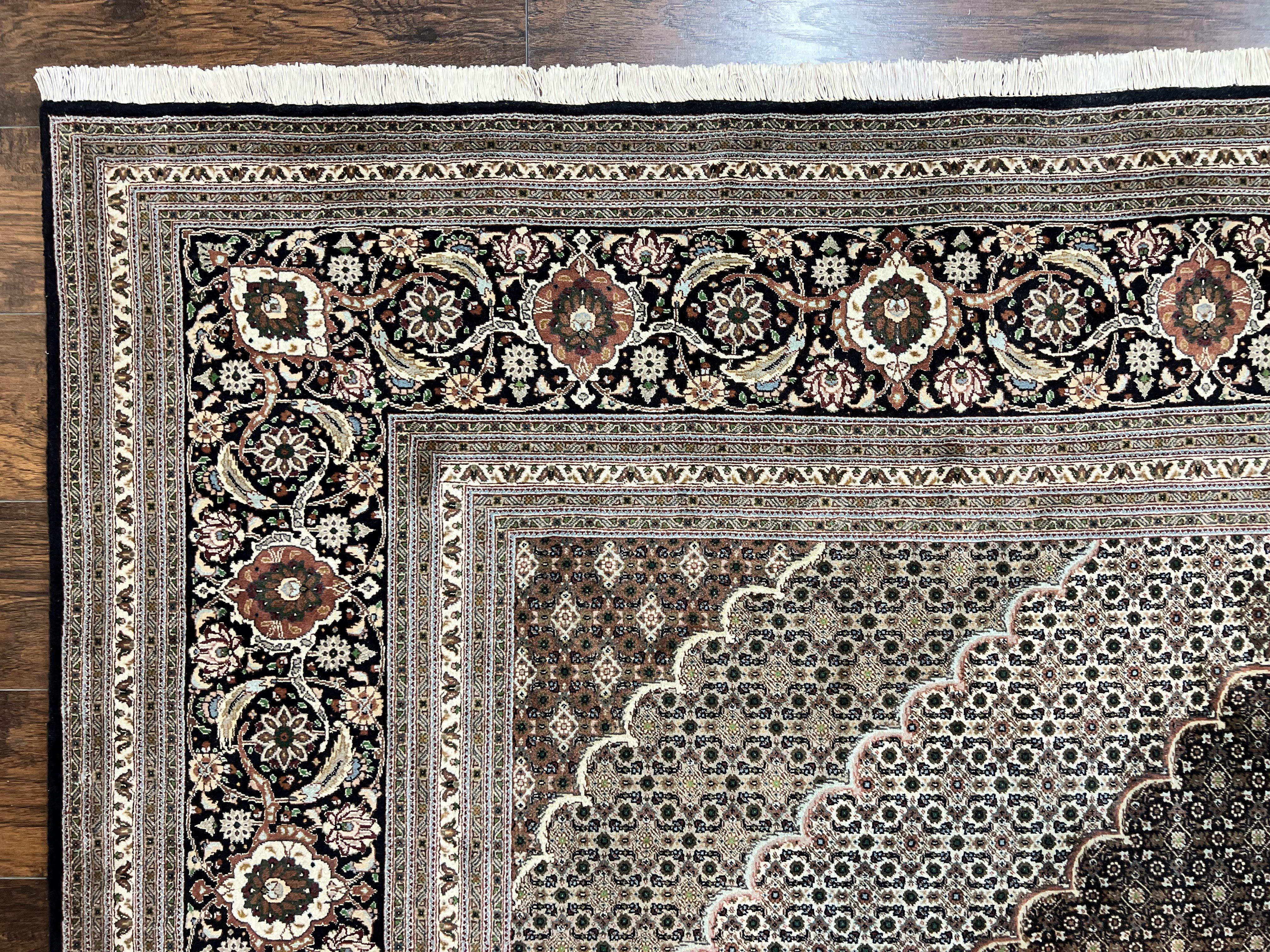Exquisite Persian Tabriz Rug - 10x13, 400 KPSI, Herati Pattern - Image 6