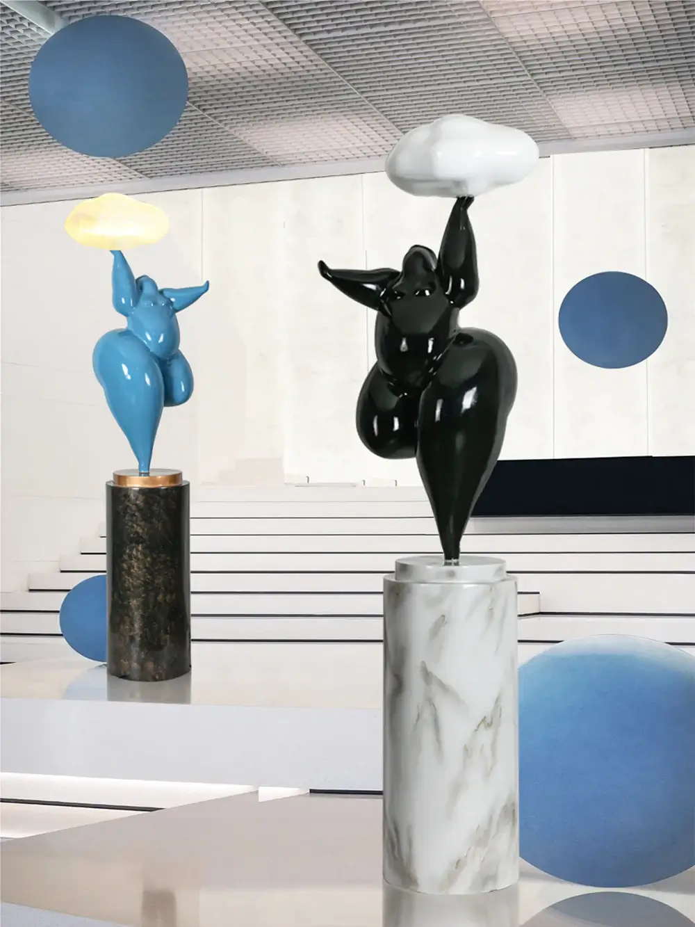Figure Sculpture Rylight Cloud Floor Lamp - Image 11