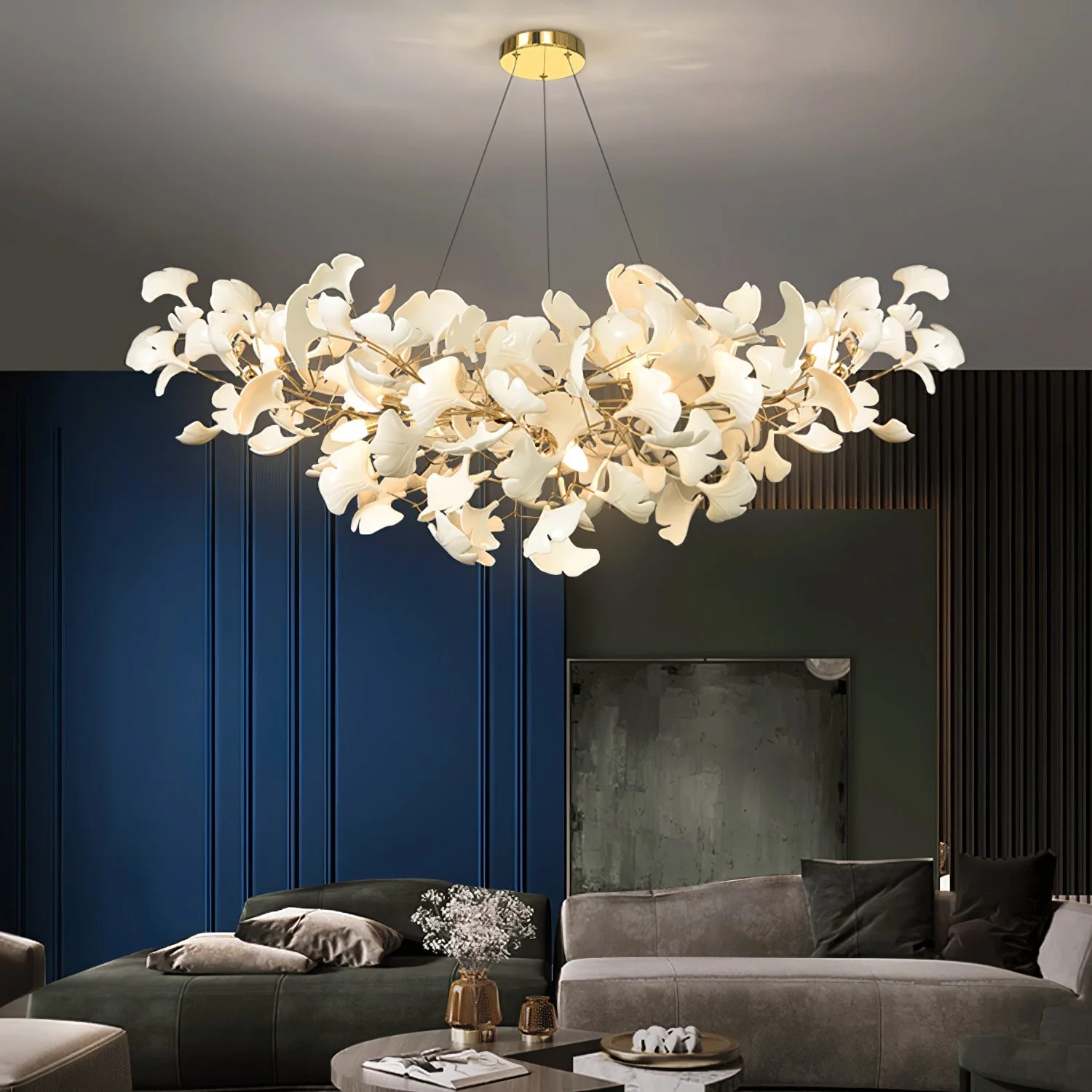 Gingko Ceramic Chandelier B - Image 11