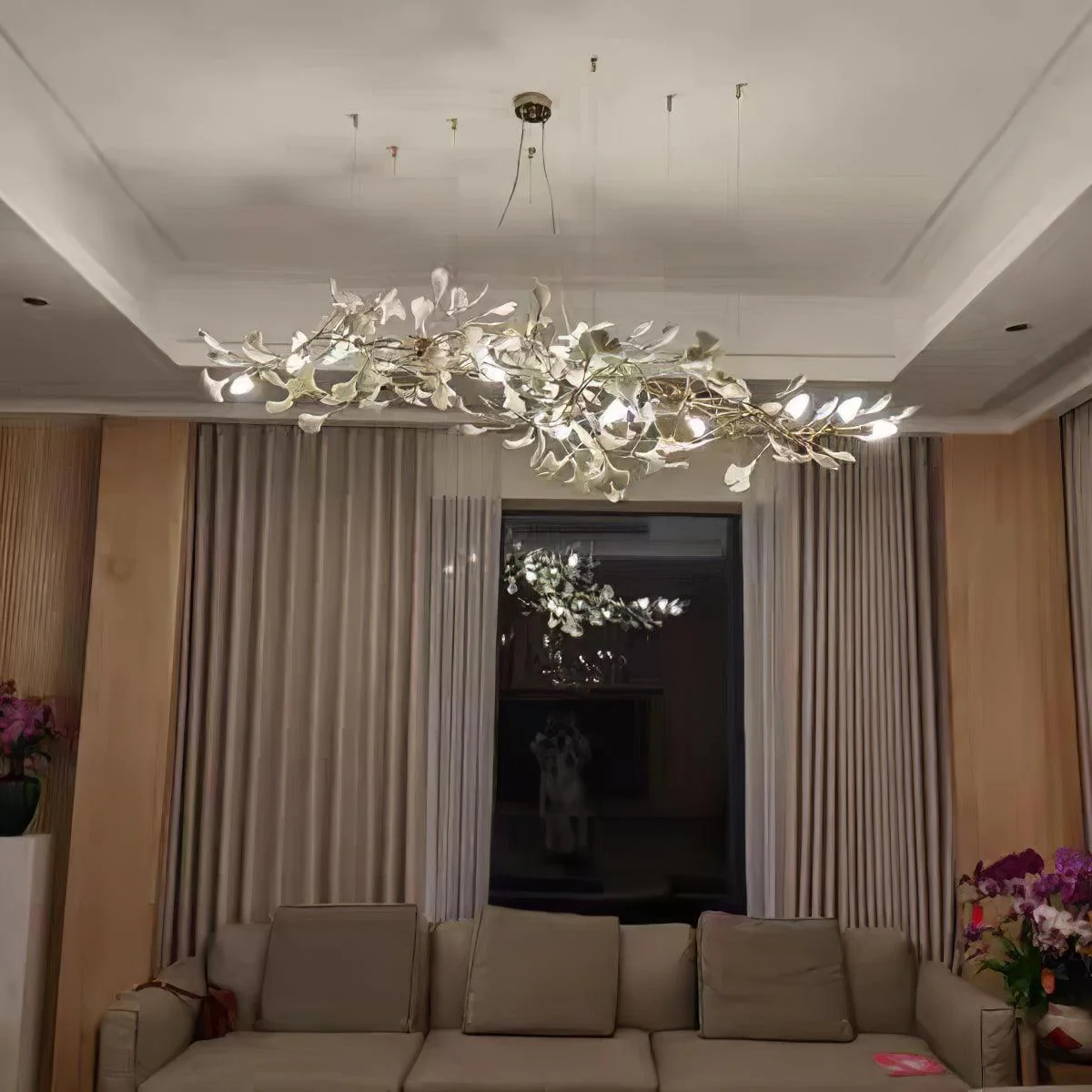 Gingko Ceramic Chandelier B - Image 22