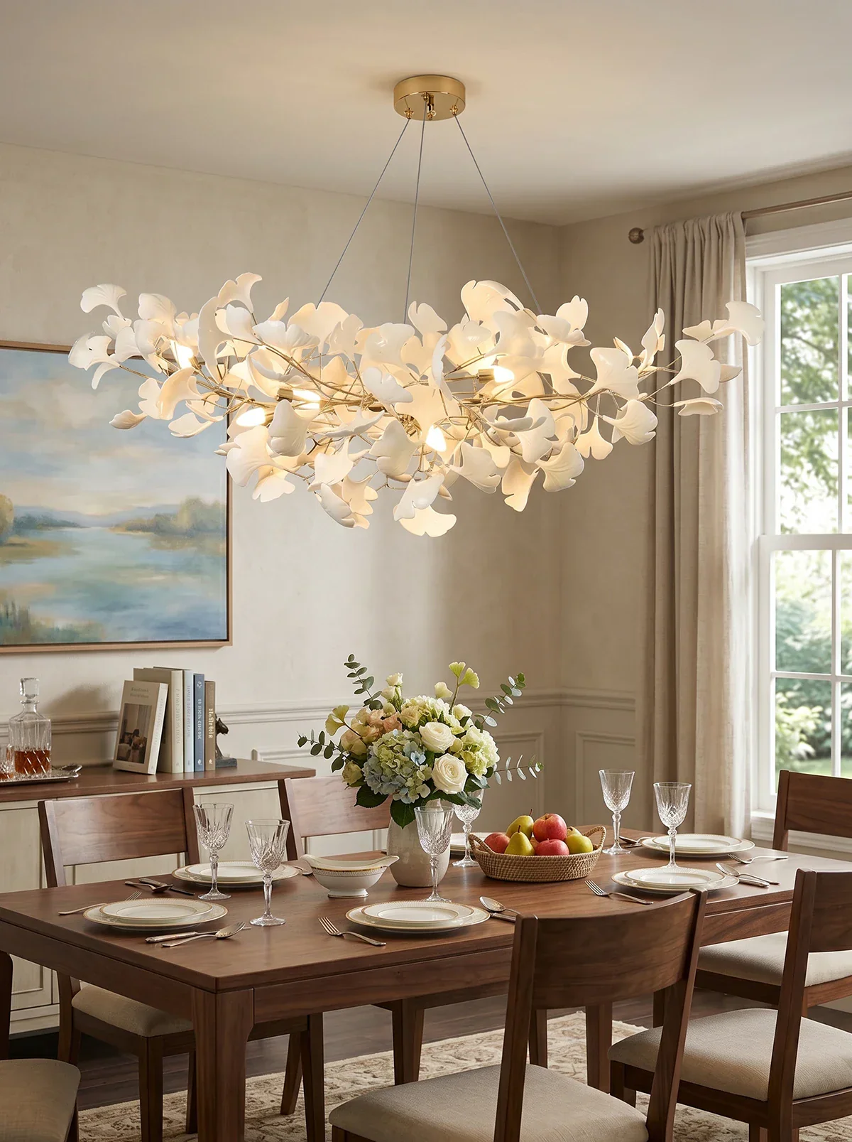 Gingko Ceramic Chandelier B - Image 5