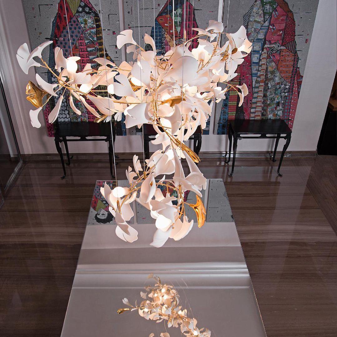 Gingko Ceramic Chandelier E - Image 20