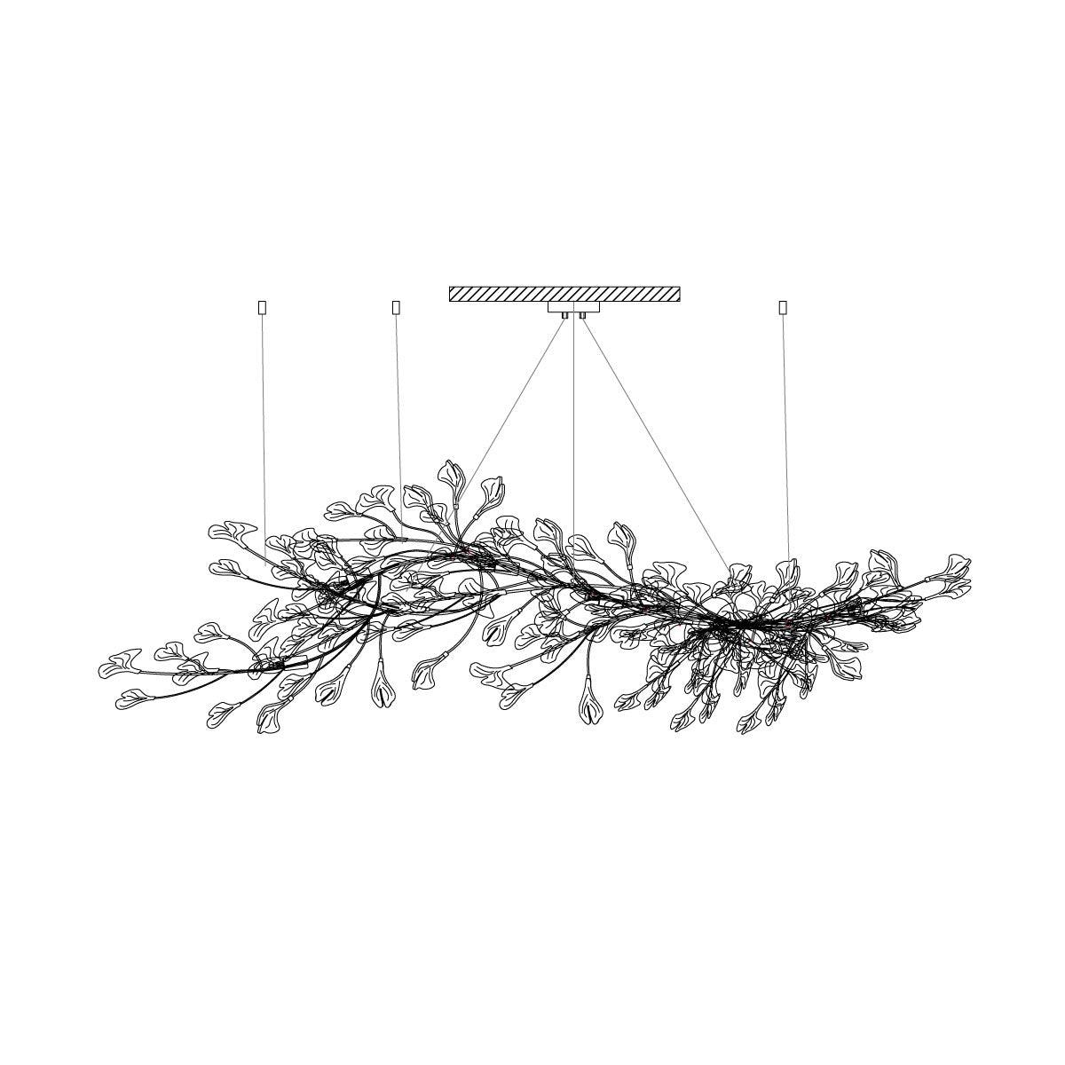 Gingko Ceramic Chandelier E - Image 43