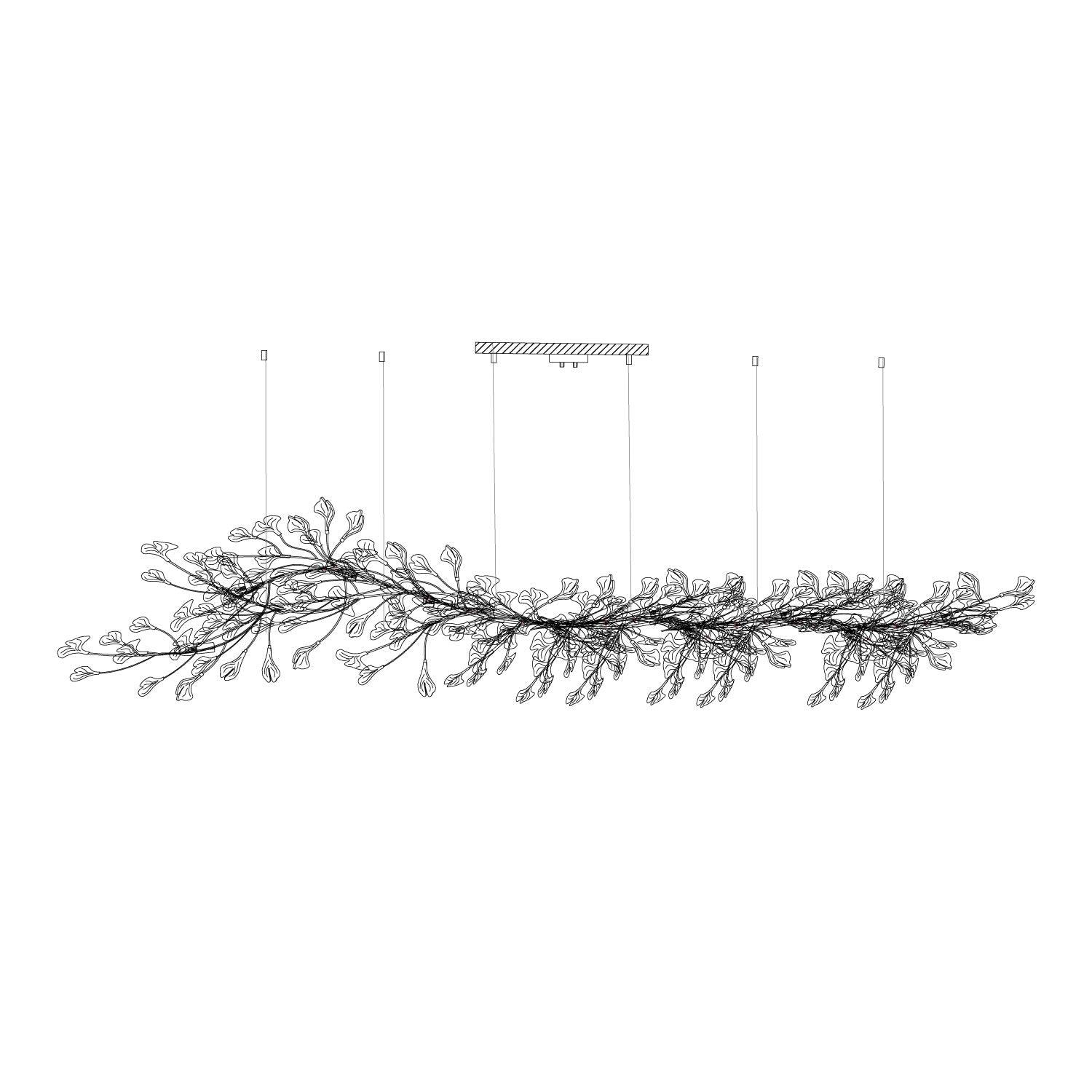 Gingko Ceramic Chandelier E - Image 45