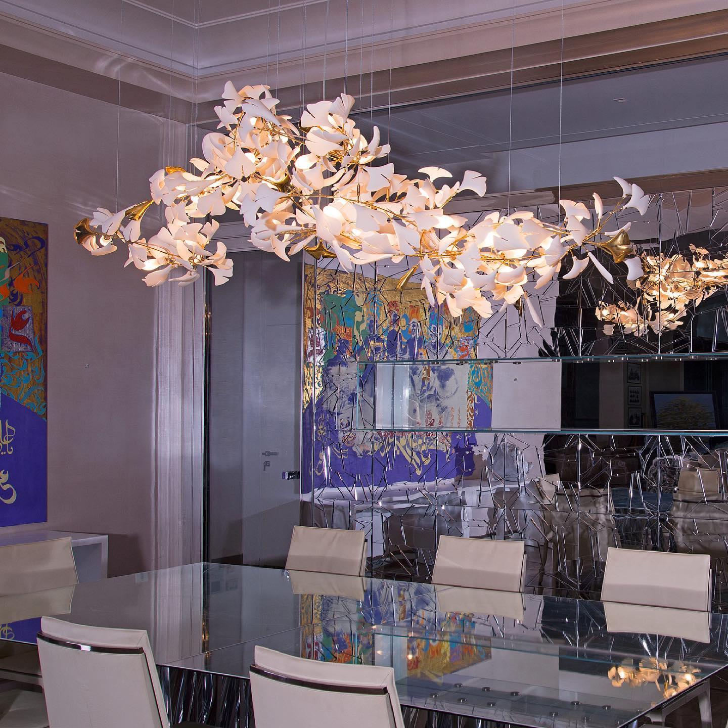 Gingko Ceramic Chandelier E - Image 6