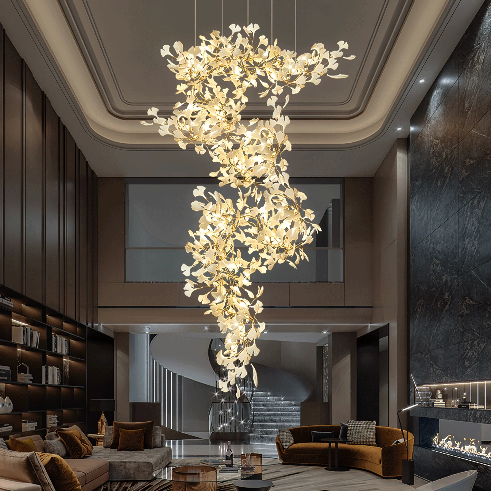 Gingko Ceramic Chandelier F - Image 2