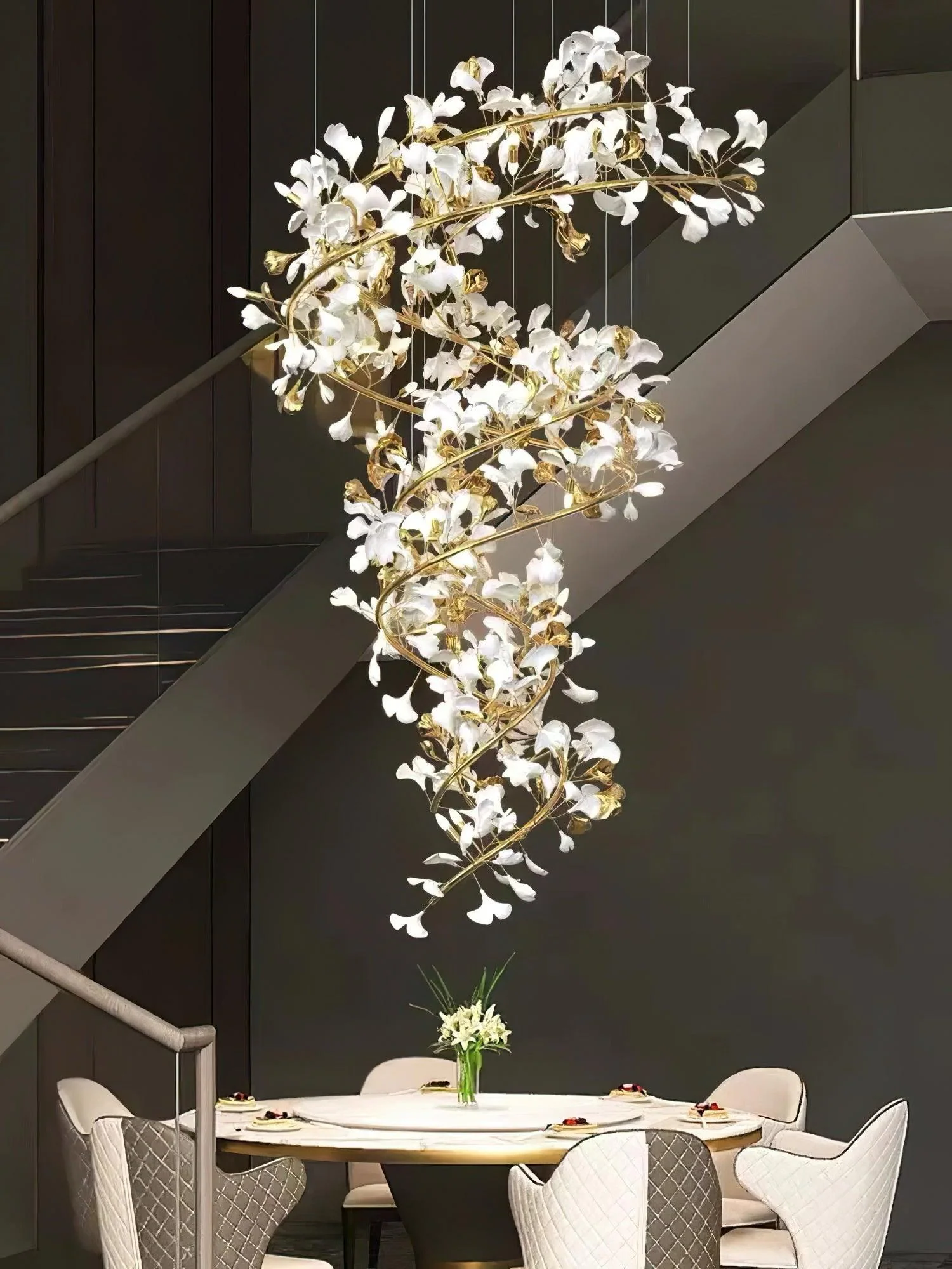 Gingko Ceramic Chandelier F - Image 20