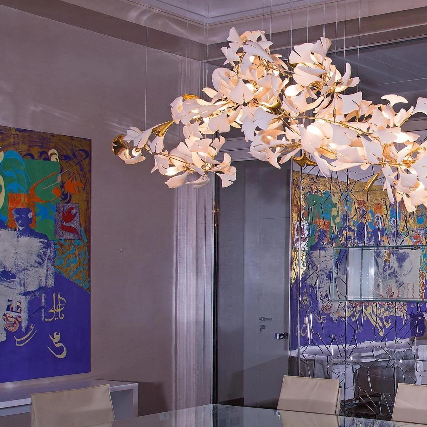 Gingko Ceramic Chandelier G - Image 10
