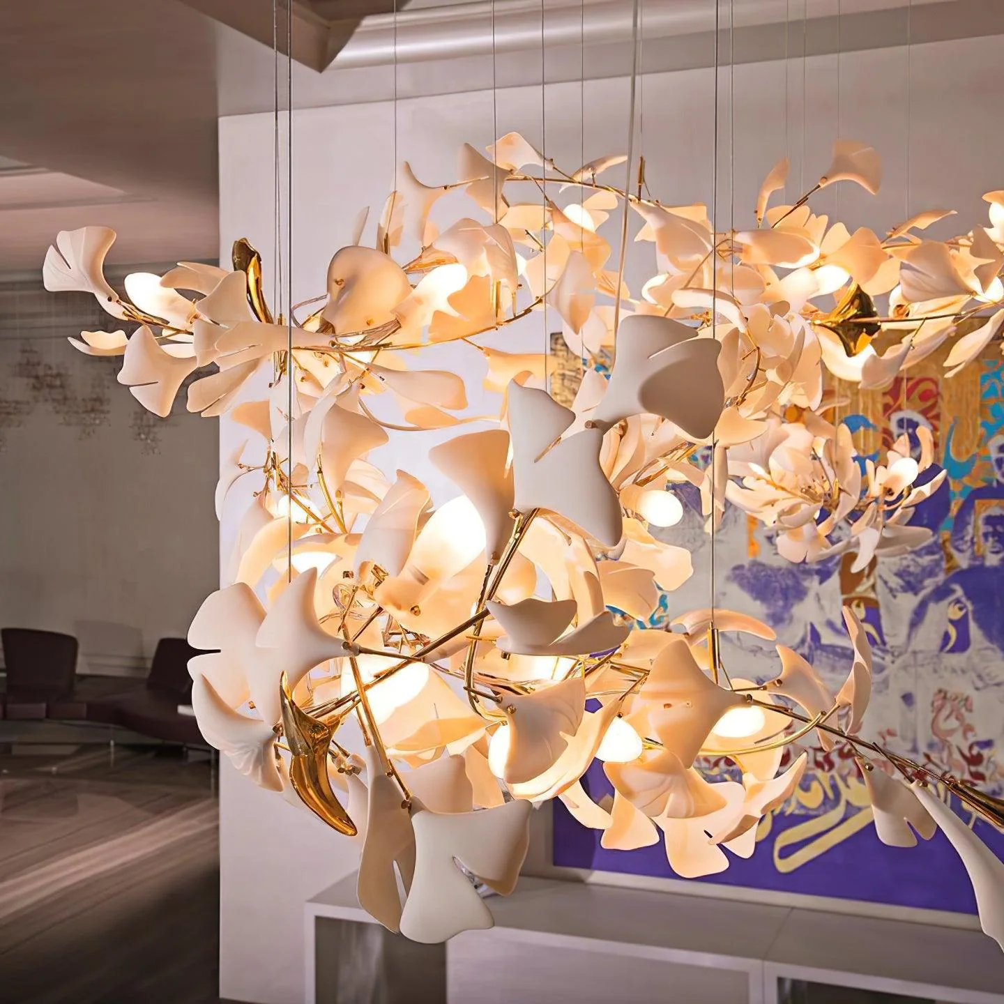 Gingko Ceramic Chandelier G - Image 13