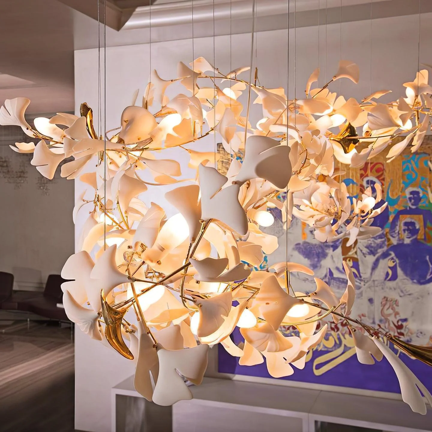 Gingko Ceramic Chandelier G - Image 6