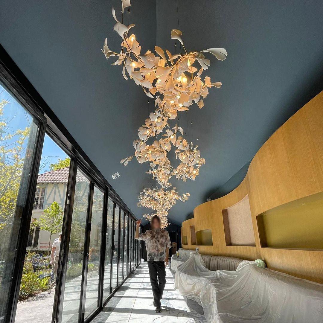 Gingko Ceramic Chandelier G - Image 8